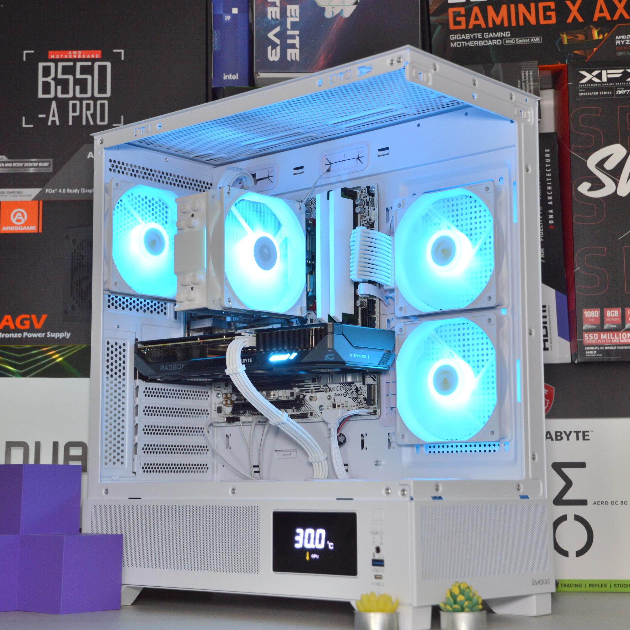 🌧️🌨️| RX 9060 XT 16GB | RYZEN 5 7600 | 16 GB DDR5 RAM | 1TB NVME SSD | Hurricane Blizzard