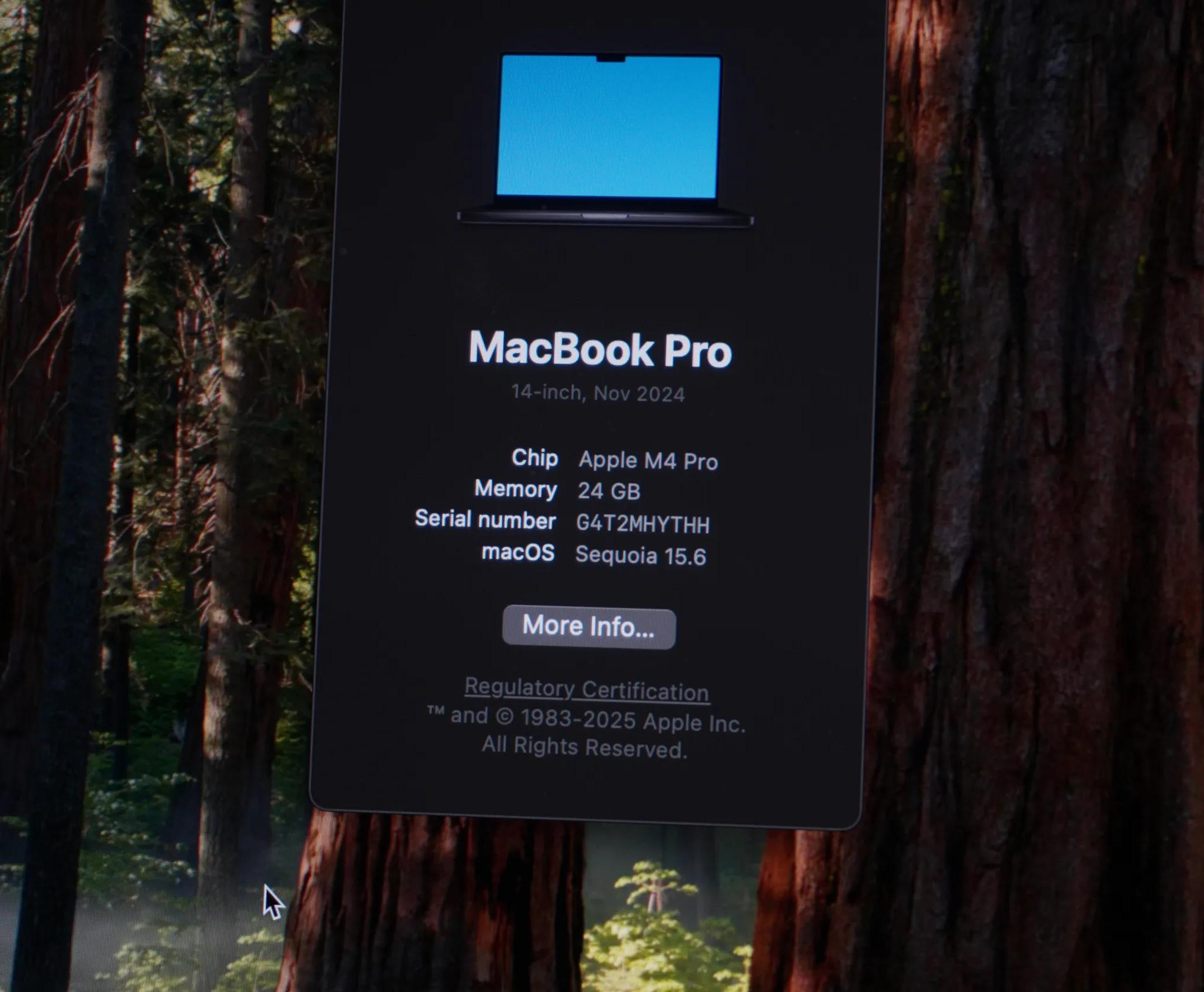 M4 Pro 14 Inch Macbook Pro | 24 GB Ram | 500 GB SSD