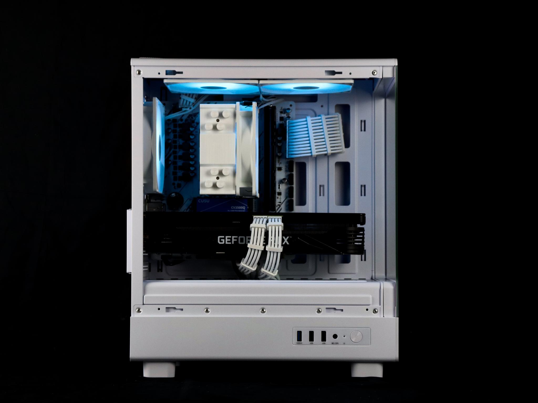 🧊❄️🧊 White Gaming PC – RTX 3070, Ryzen 7 3700X, 16GB RAM, 1TB NVMe SSD - WiFi, BlueTooth - 🧊❄️🧊
