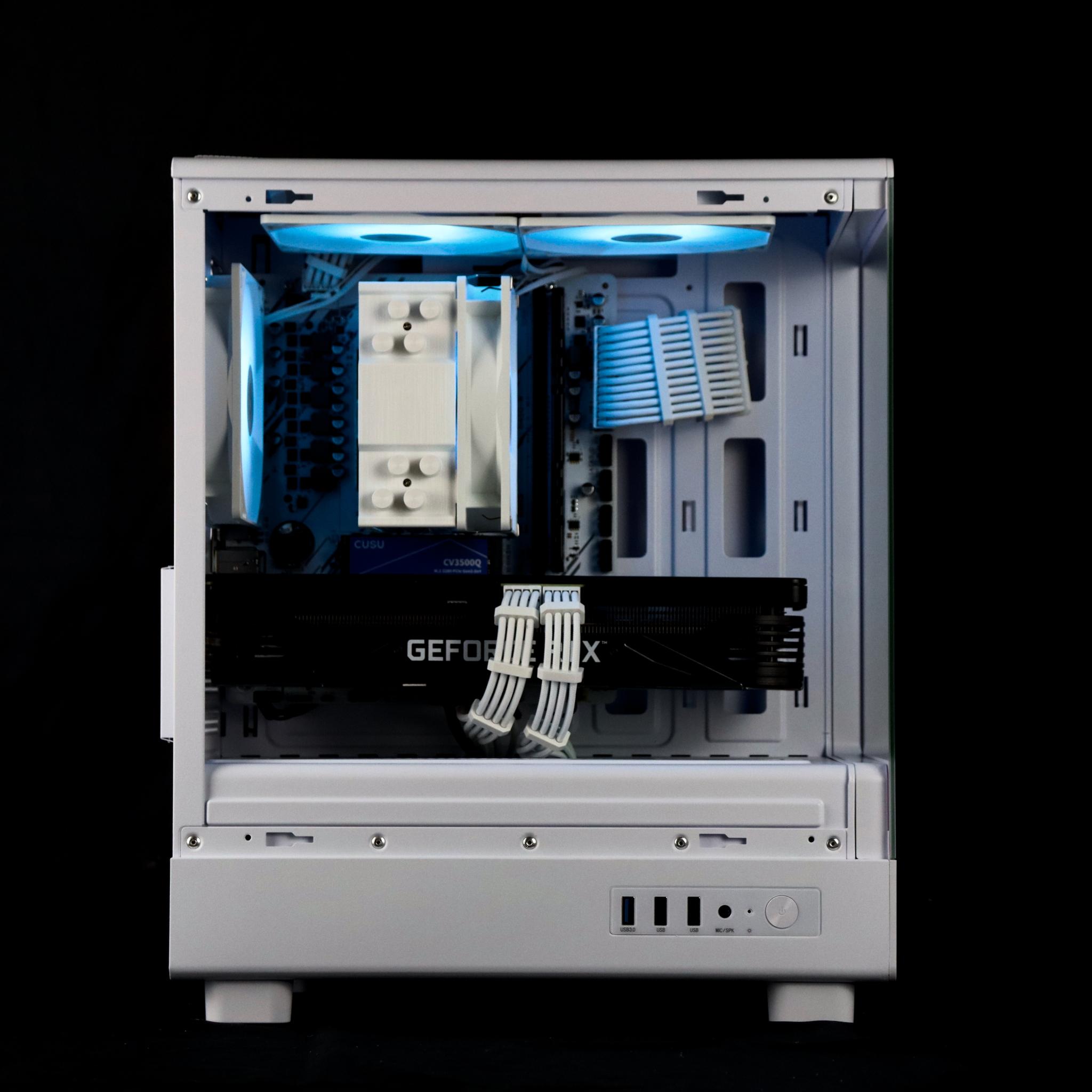 🧊❄️🧊 White Gaming PC – RTX 3070, Ryzen 7 3700X, 16GB RAM, 1TB NVMe SSD - WiFi, BlueTooth🧊❄️🧊