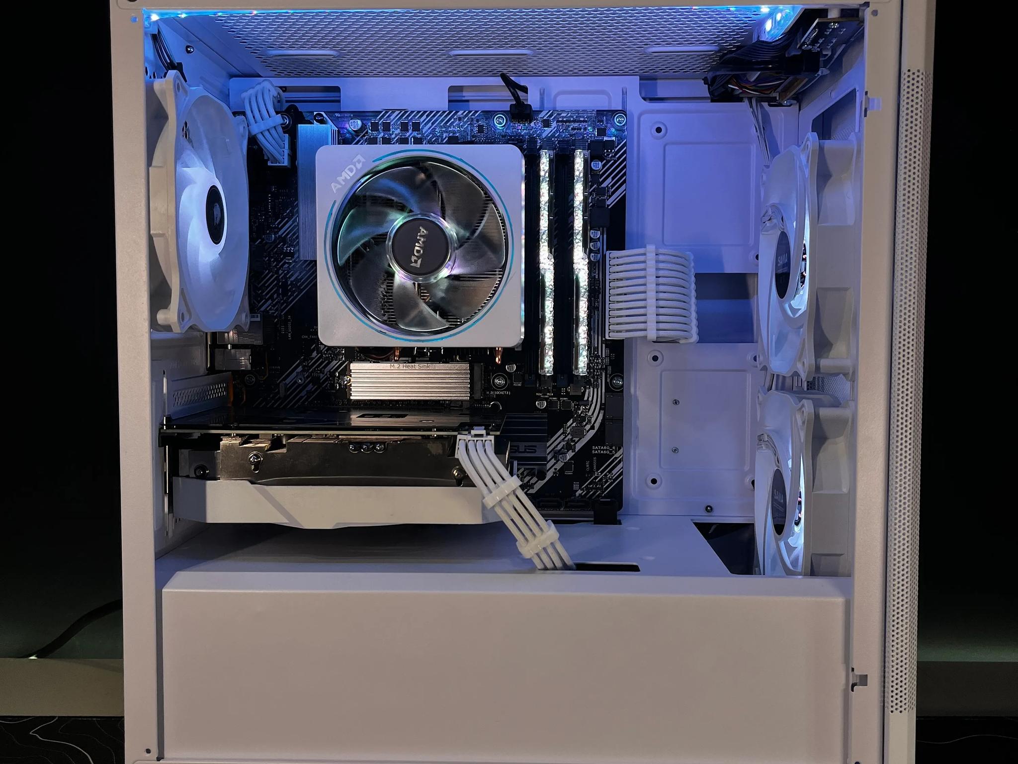 White & RGB Gaming PC | Ryzen 7 3700x & RTX 3050 8GB