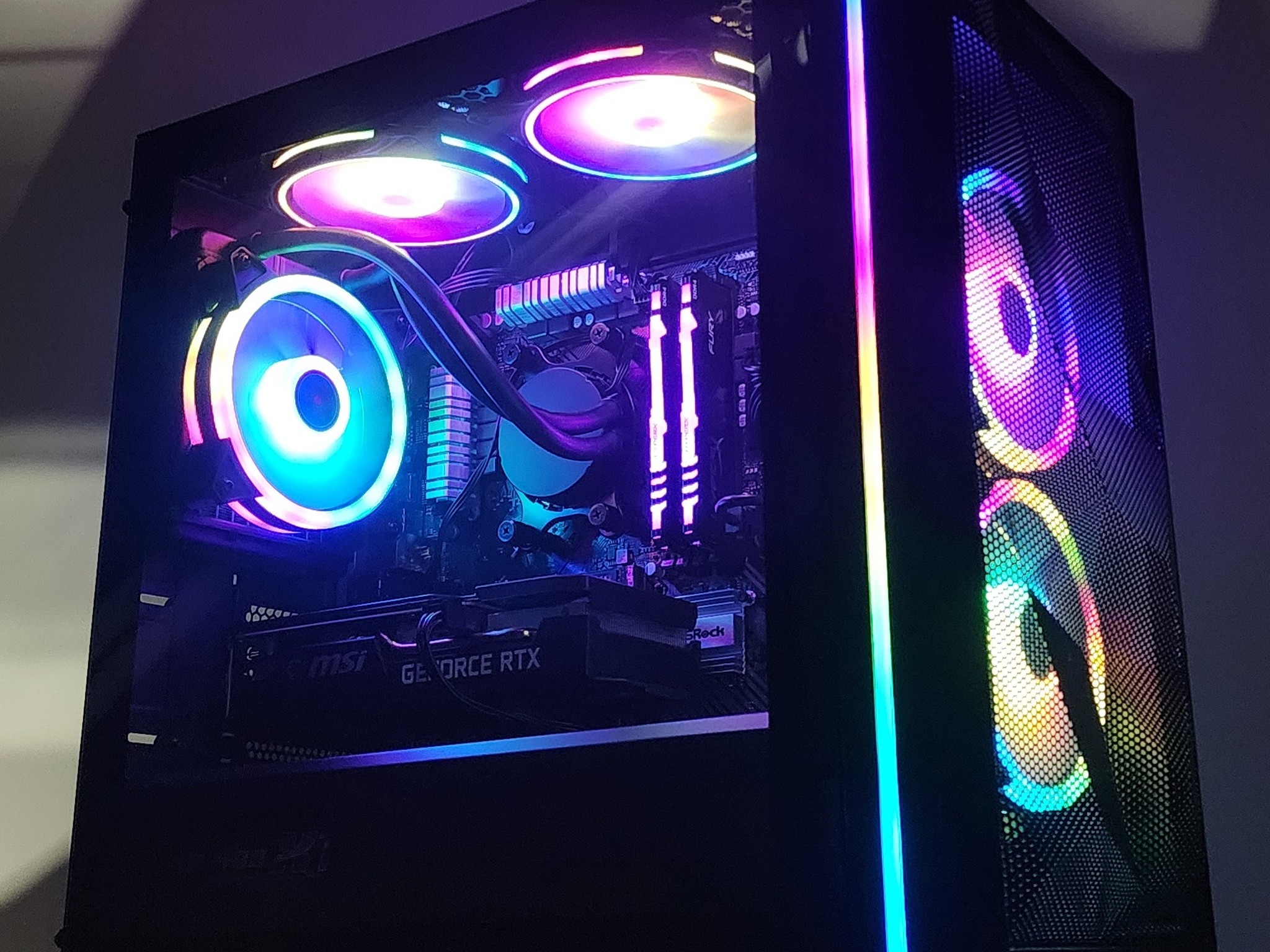 Gaming PC Ryzen 5 3600 16GB RAM 256GB SSD + 1TB HDD RTX 3050 8GB Windows 11 Computer
