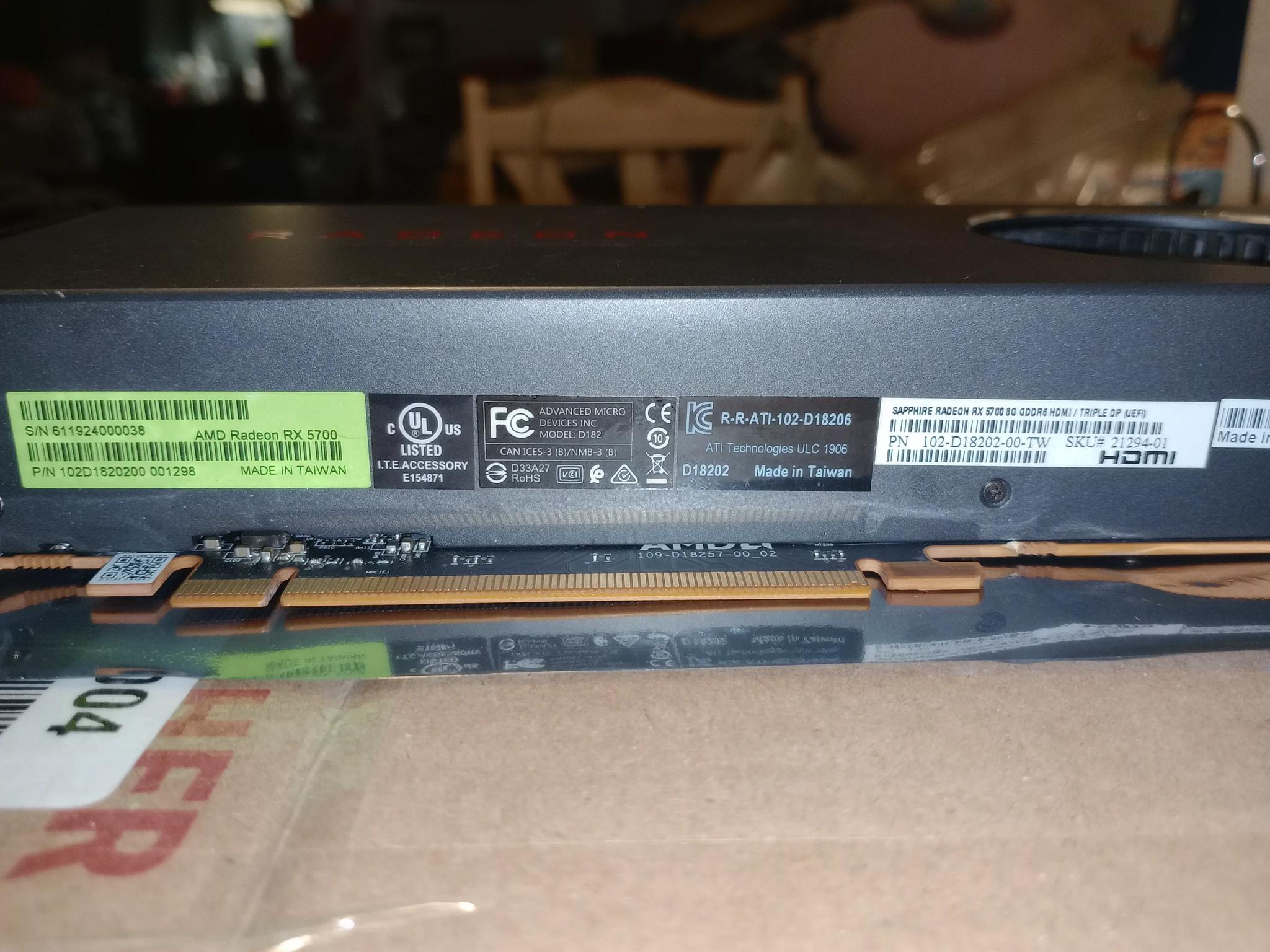 Sapphire Radeon RX 5700 Reference Edition, 1080P Gaming budget card
