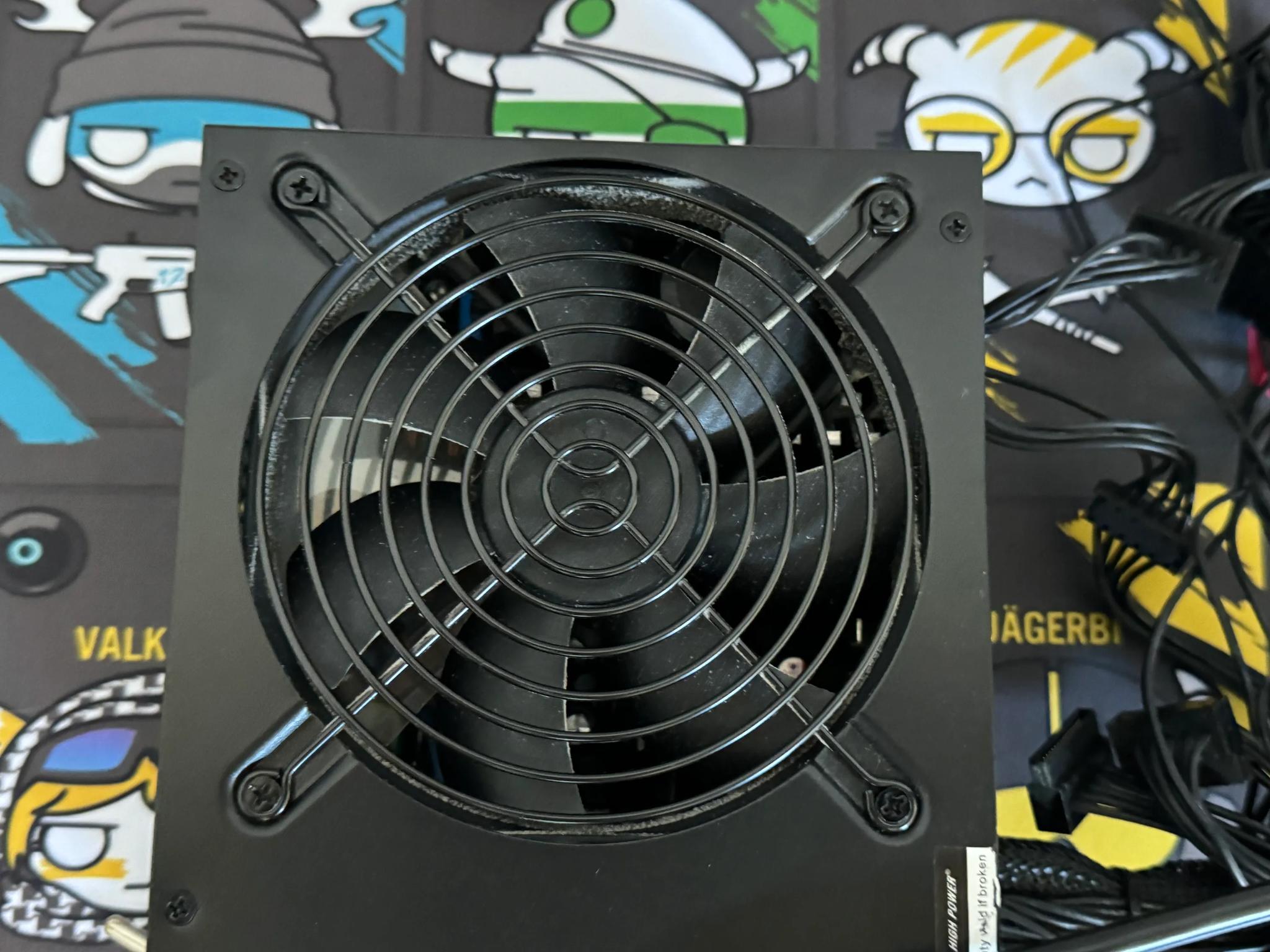 ATX PSU, High Power, 80 Plus Gold Rated, 600 Watt Used Non-Modular Power Supply