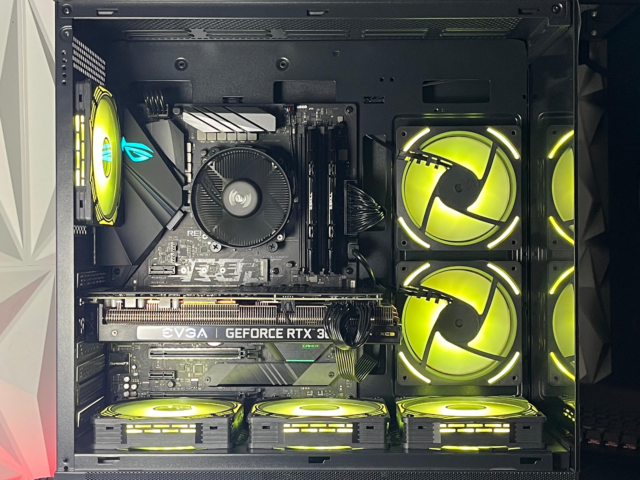 RTX 3070 XC3 8GB, Ryzen 5 5600X, 16GB 3200MHz | Black RGB Gaming Computer/PC