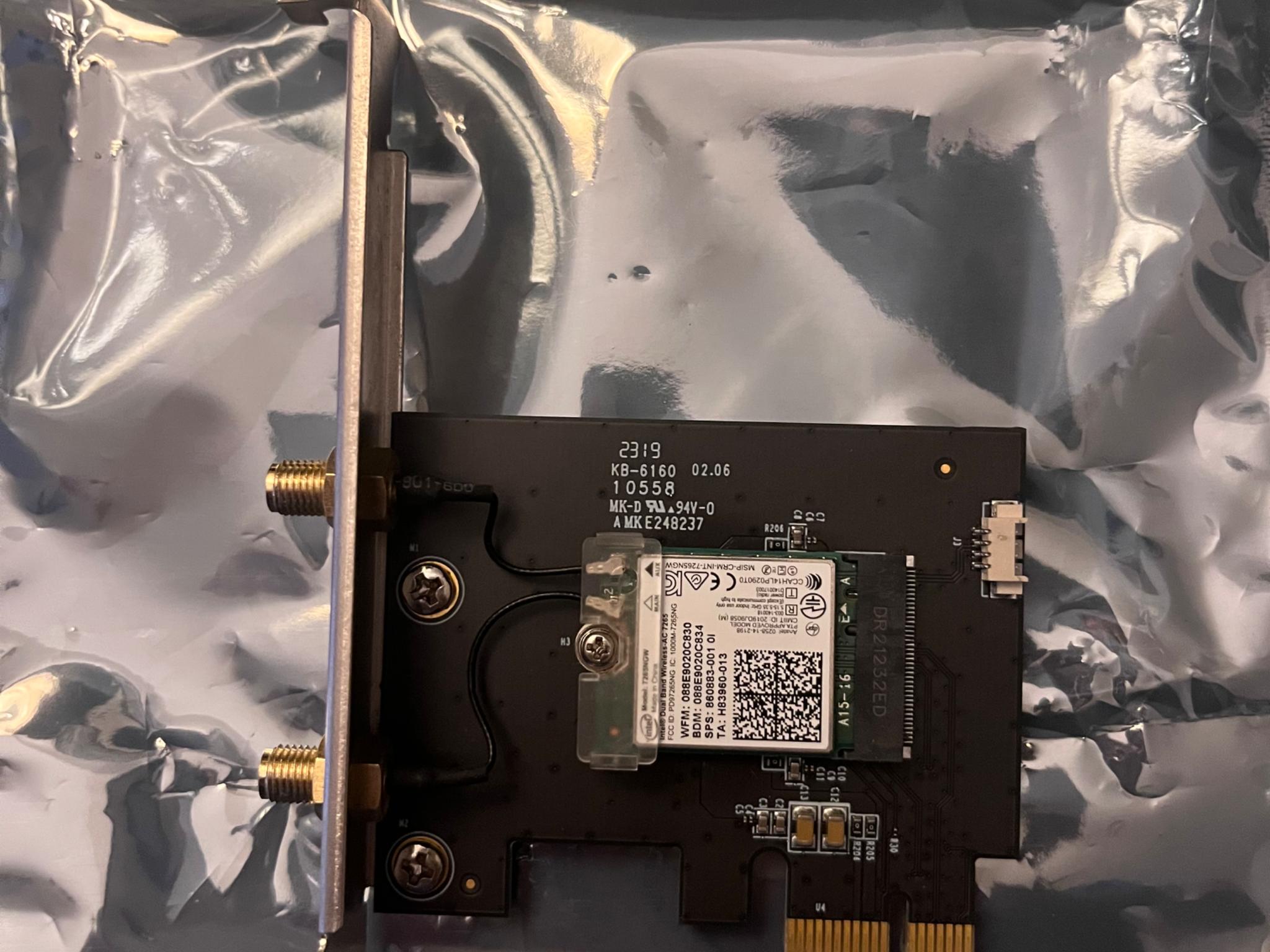 Wifi / bluetooth pcie card