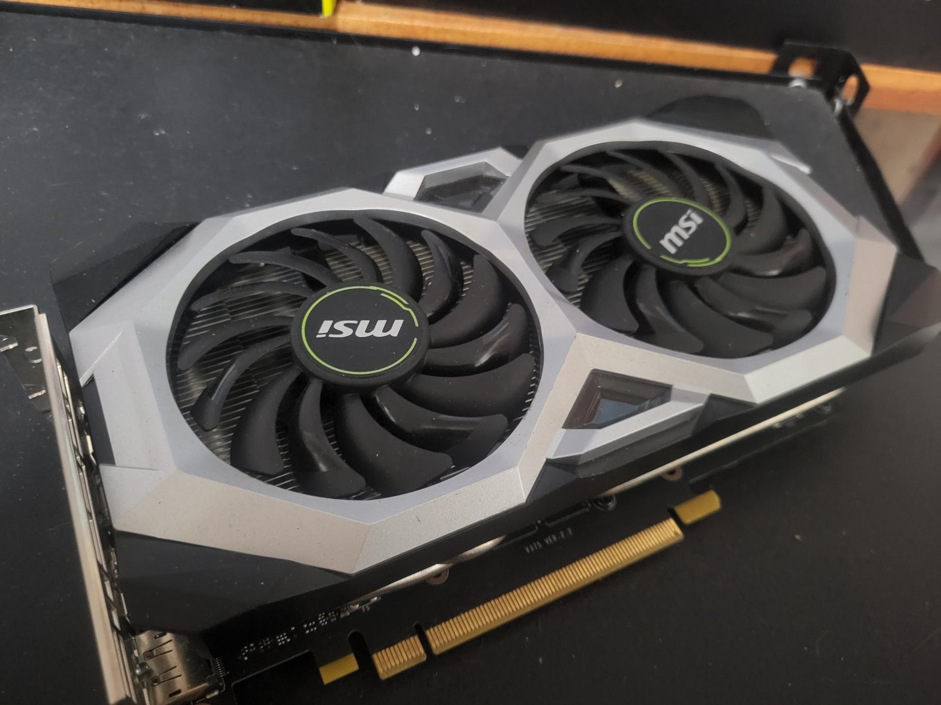 gtx 1660 super  msi ventus xs oc. slight artifacting