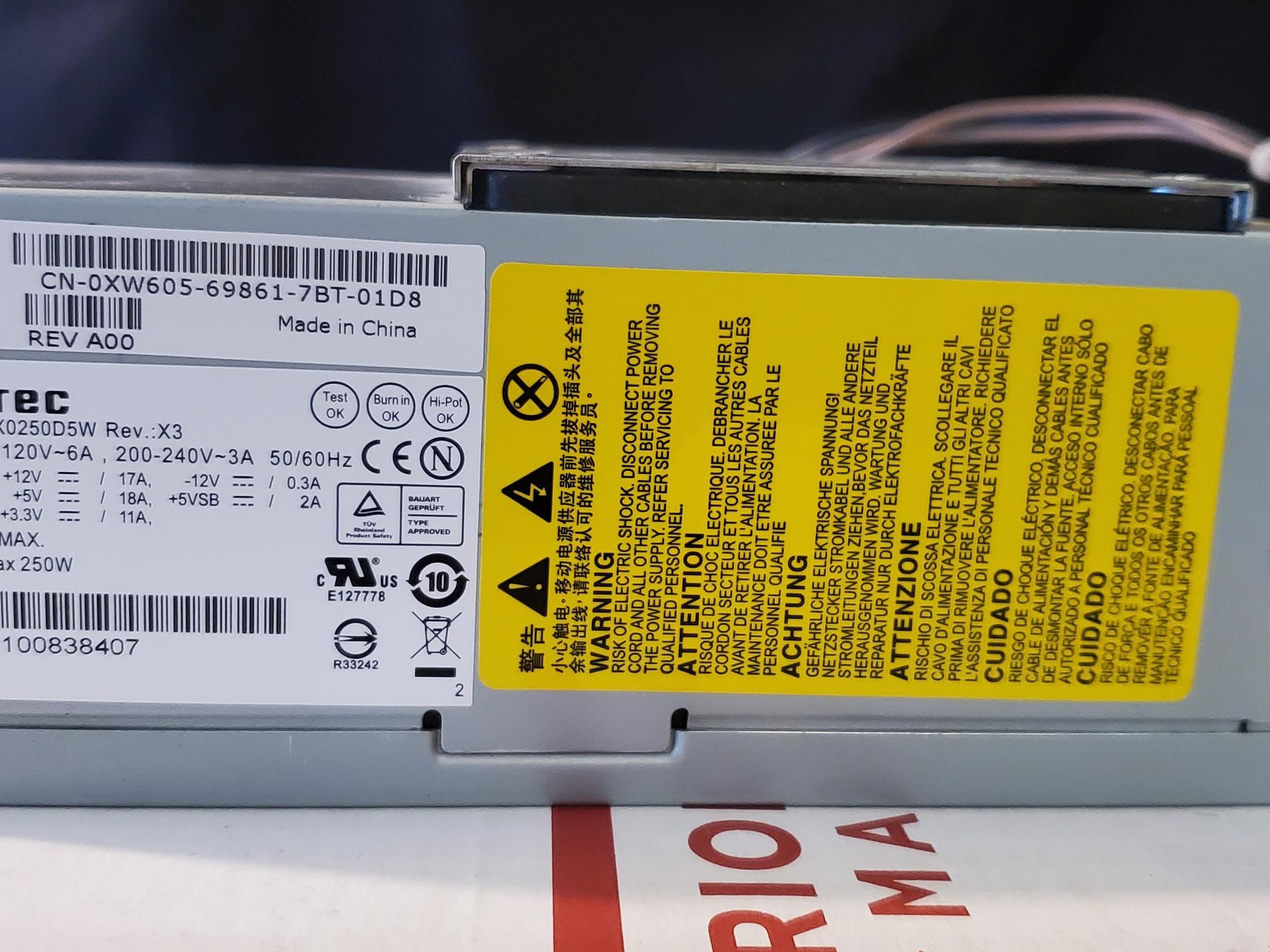 Bestec 250w sff Power Supply