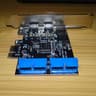 PCIE PCI Express to Dual 20 Pin USB 3.0 PCI-e X1 to 2 ports 19pin USB 3.0 Header