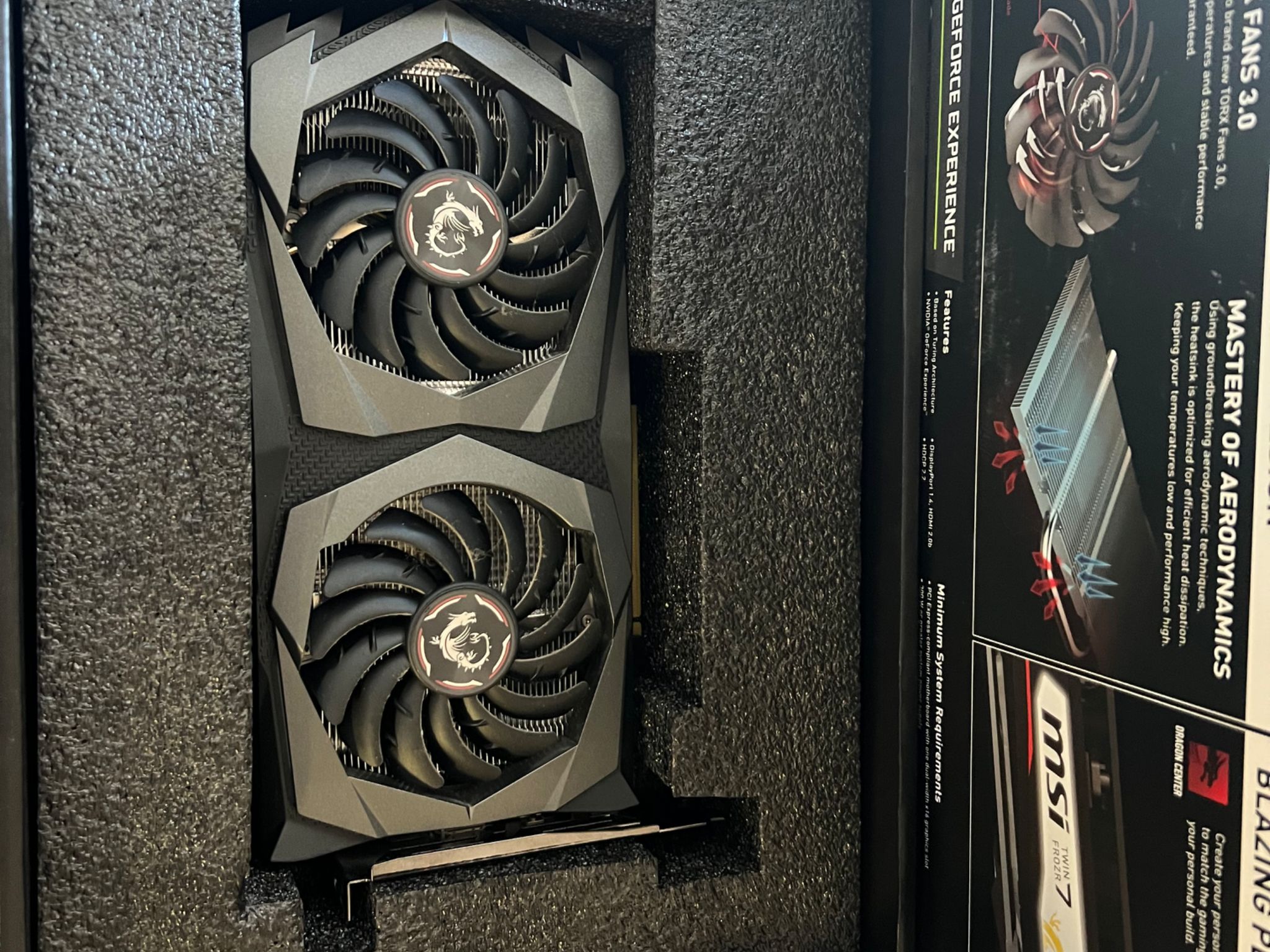 MSI Gaming X 1650 Twin Frozr 7 Used in Box Nvidia Geforce