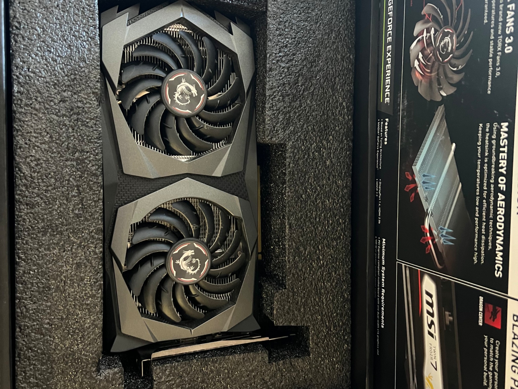 MSI Gaming X 1650 Twin Frozr 7 Used in Box Nvidia Geforce
