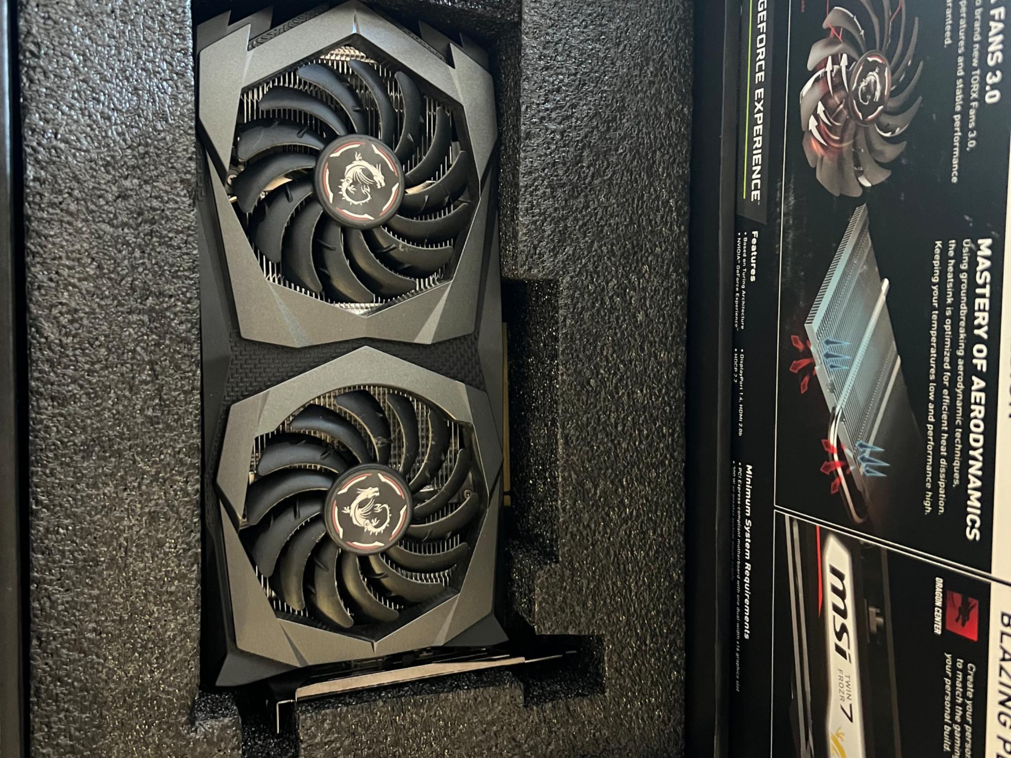 MSI Gaming X 1650 Twin Frozr 7 Used in Box Nvidia Geforce