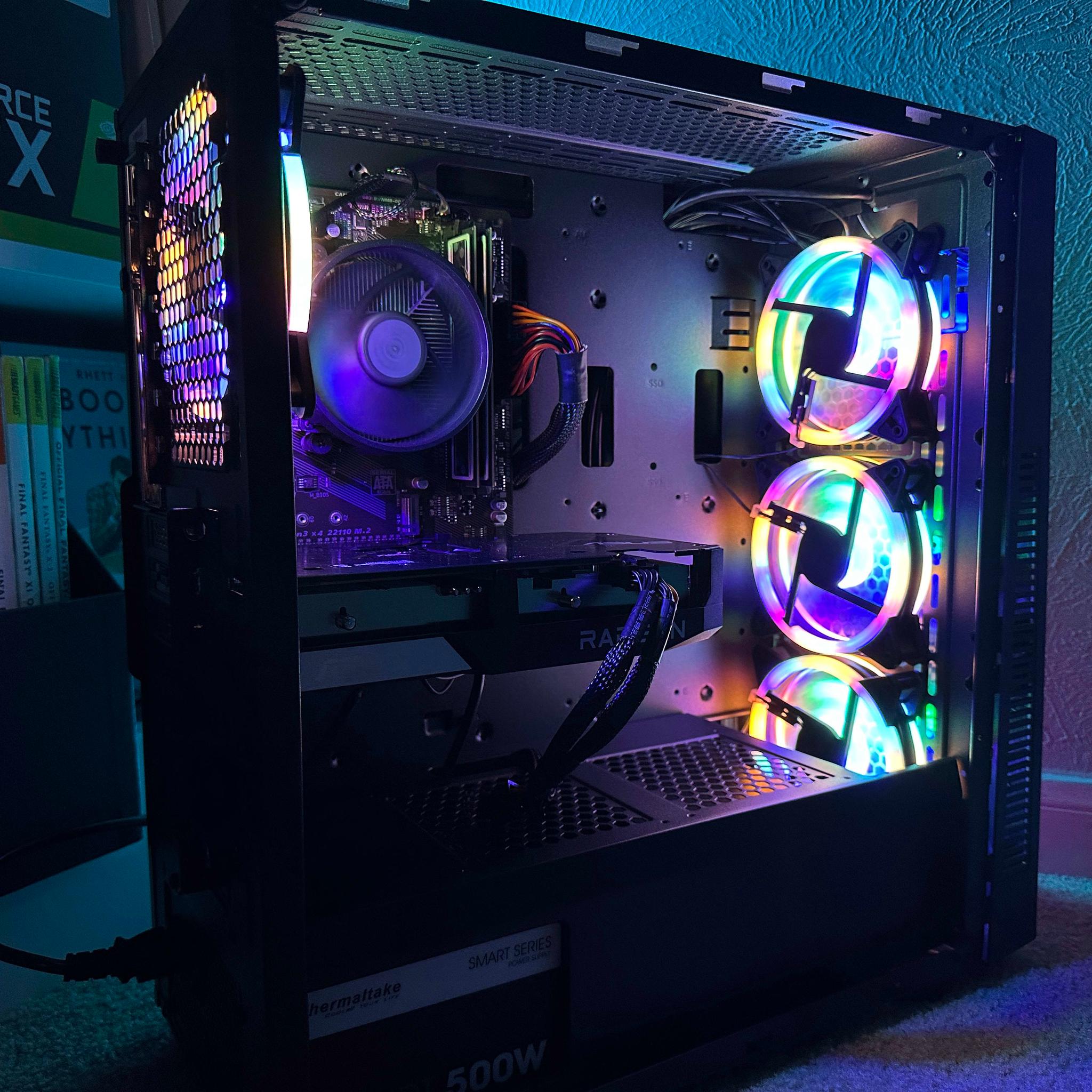"Solar" Gaming PC - RX 6650XT + Ryzen 5 5500 + 16gb RAM