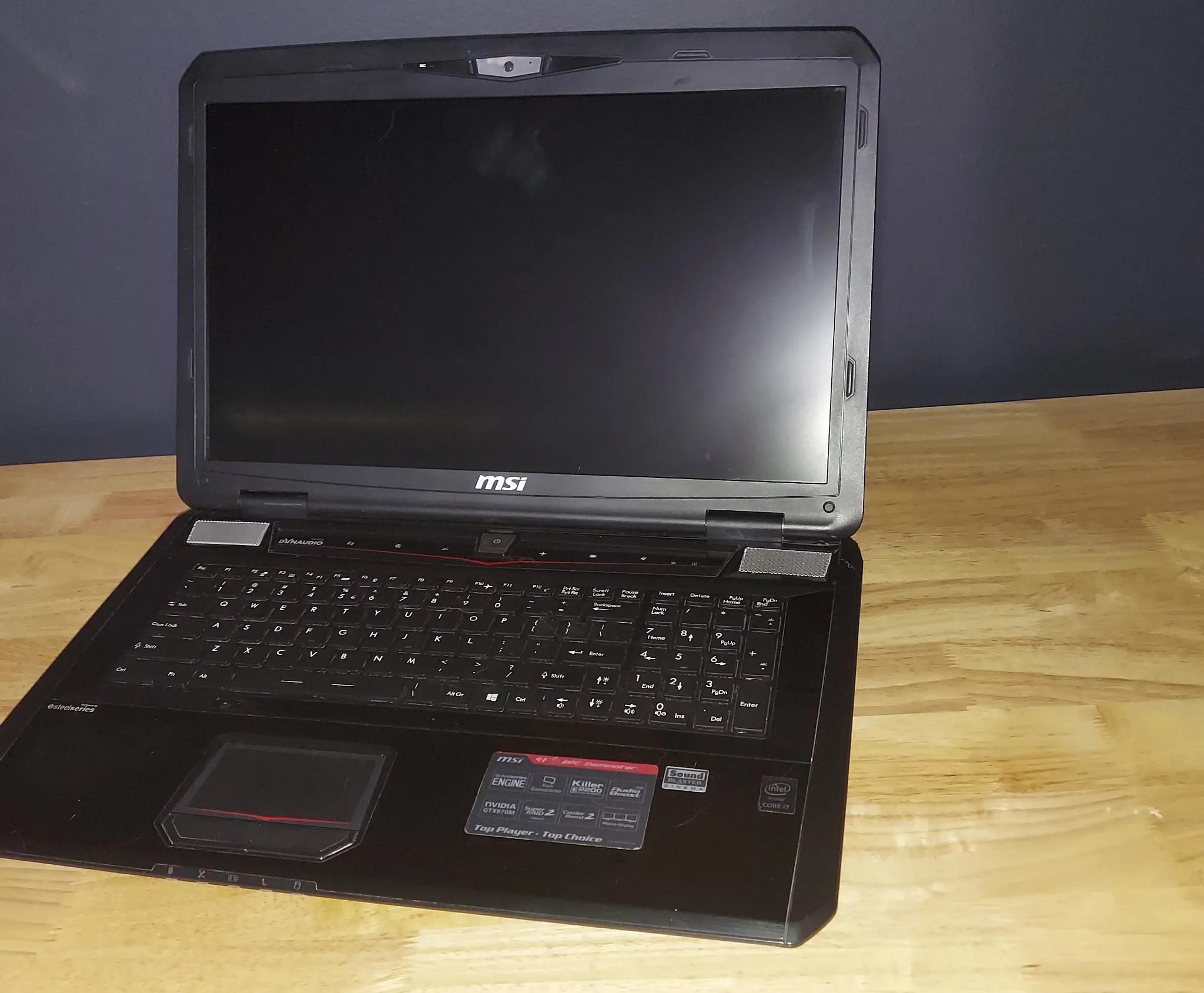 MSI GT70, 17.3", i7, 16GB RAM, Quadro P3000 6GB