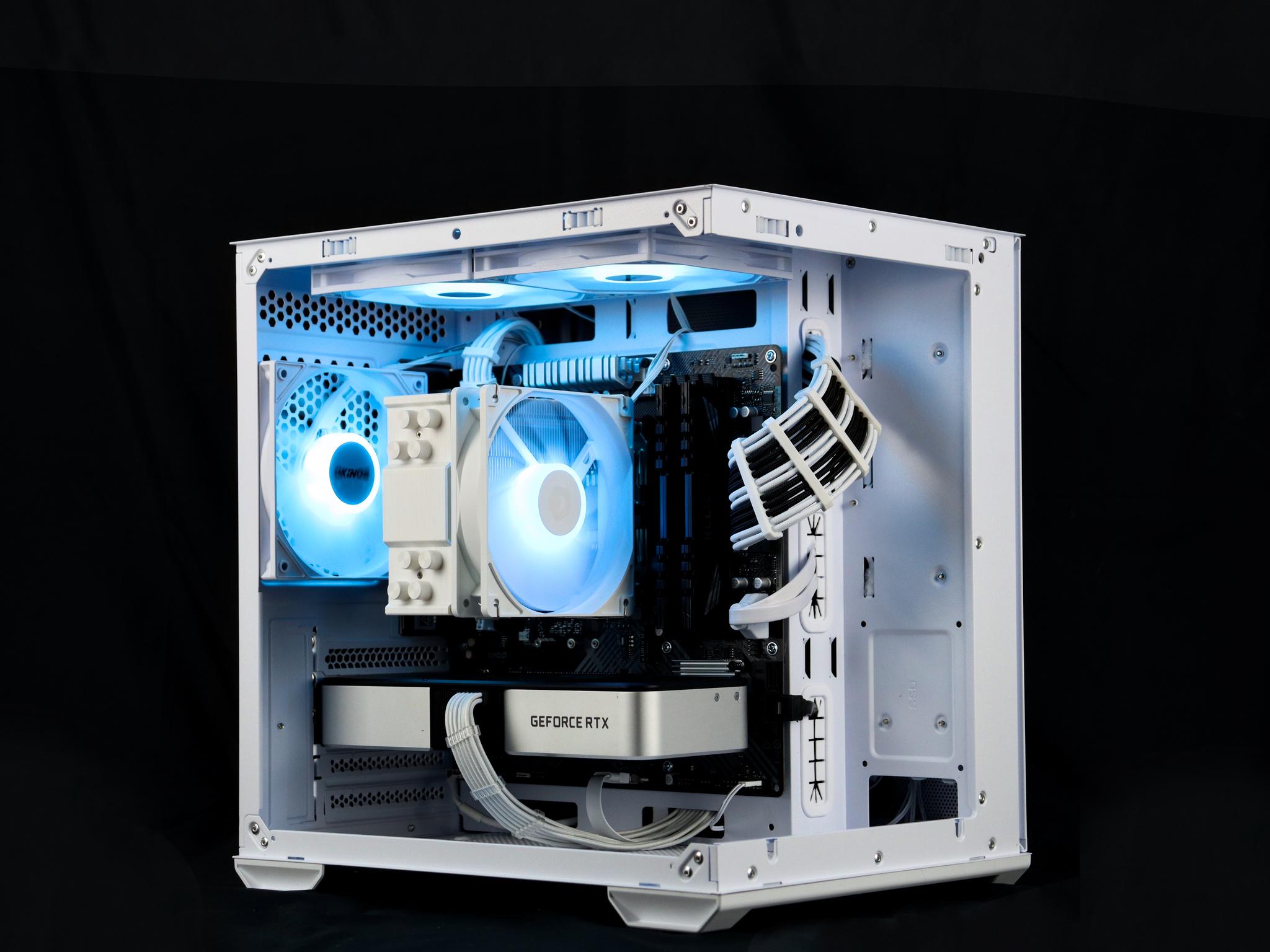 🧊❄️🧊 White Gaming PC – RTX 3060 TI , Ryzen 5 3600, 16GB RAM, 1TB SSD - WiFi, BlueToot...