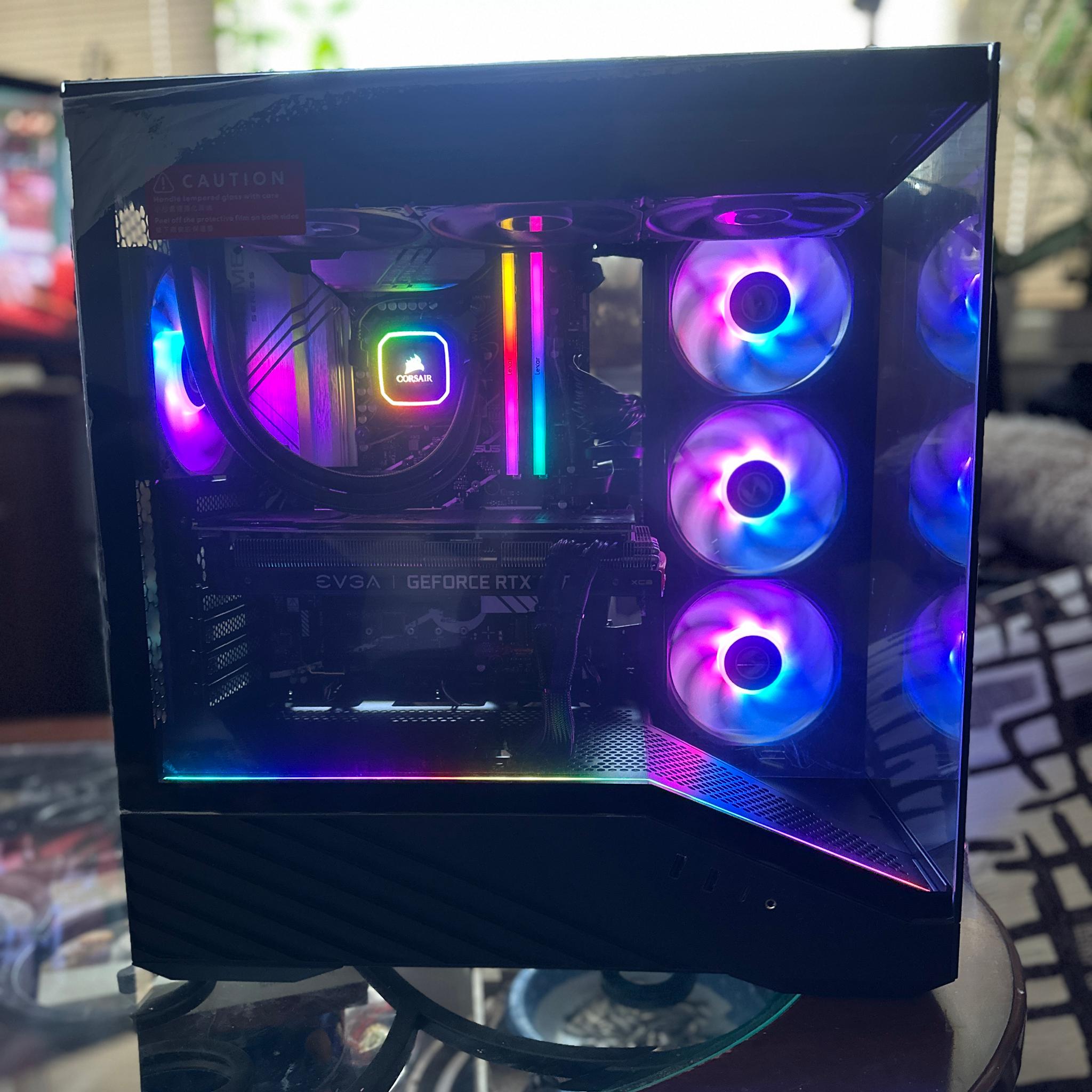 RTX 3080 // i7-12700K // 32GB RGB DDR5 // 1TB SSD // High End // Custom All-Black Gaming PC