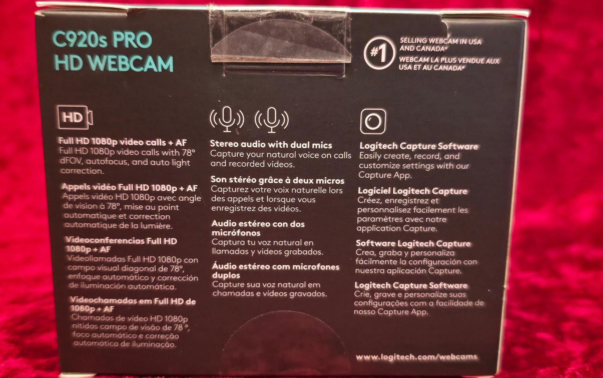 Logitech C920s Webcam
