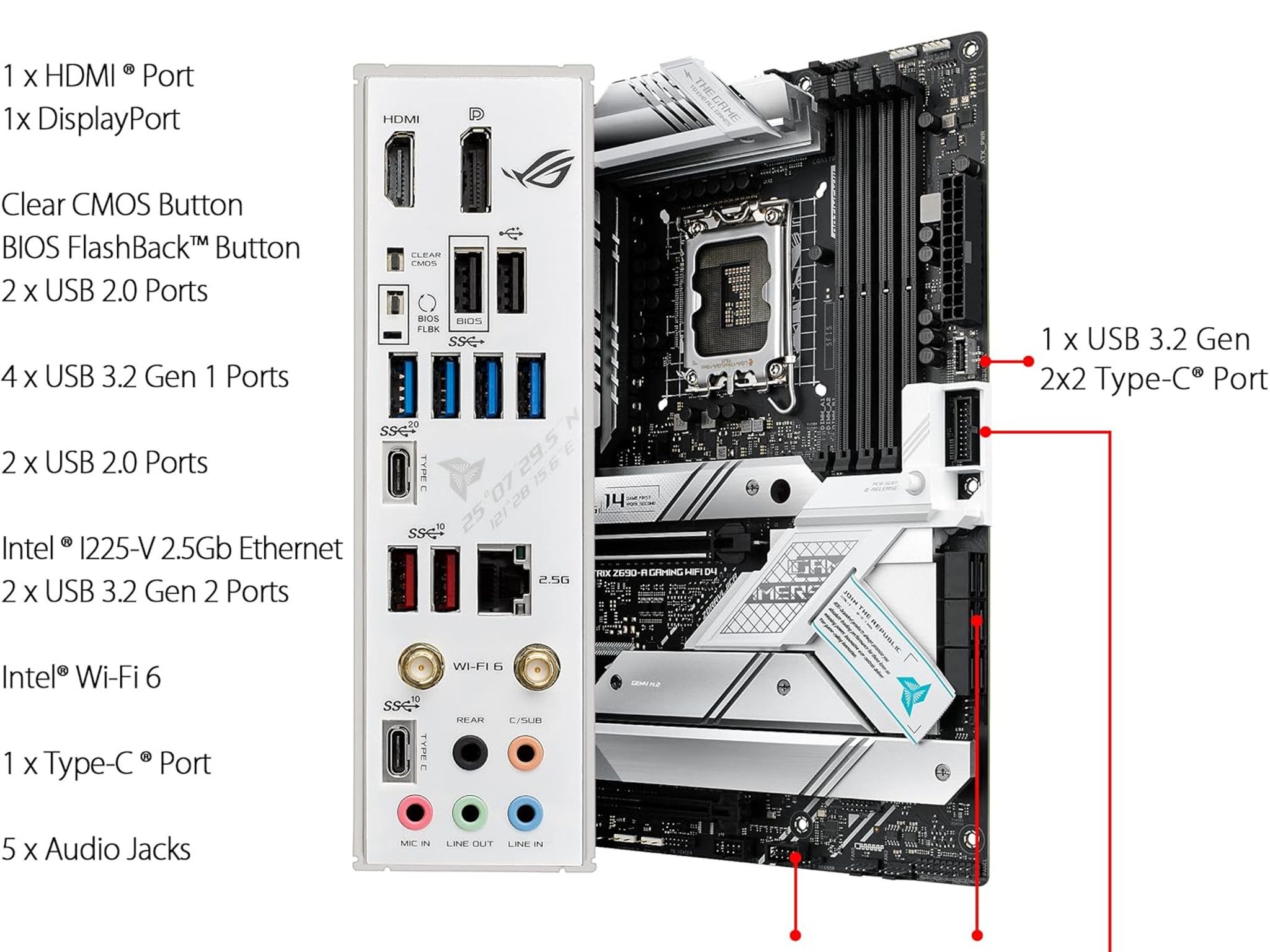 ASUS ROG STRIX Z690-A GAMING WIFI DDR4 LGA1700 Motherboard