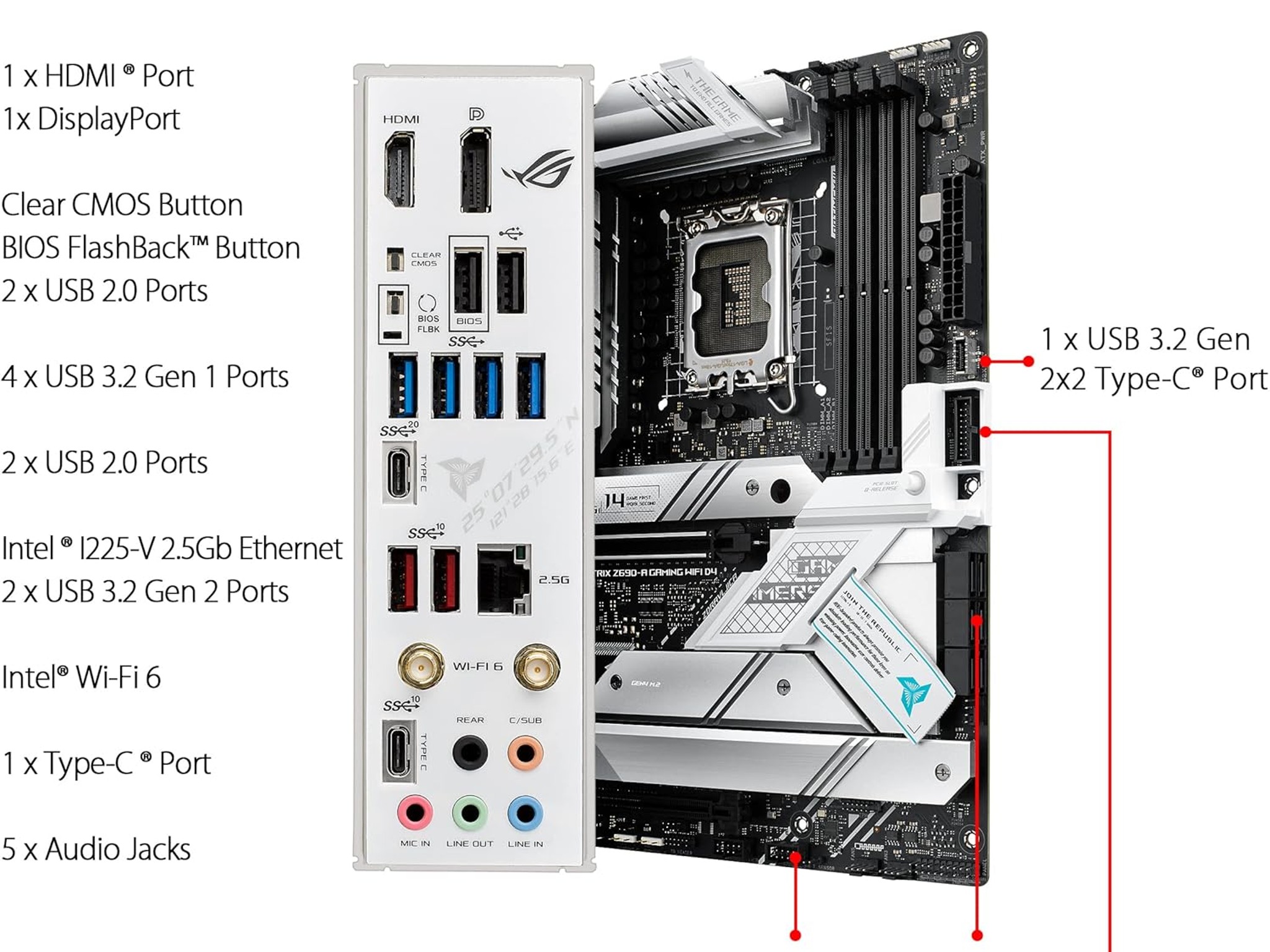 ASUS ROG STRIX Z690-A GAMING WIFI DDR4 LGA1700 Motherboard
