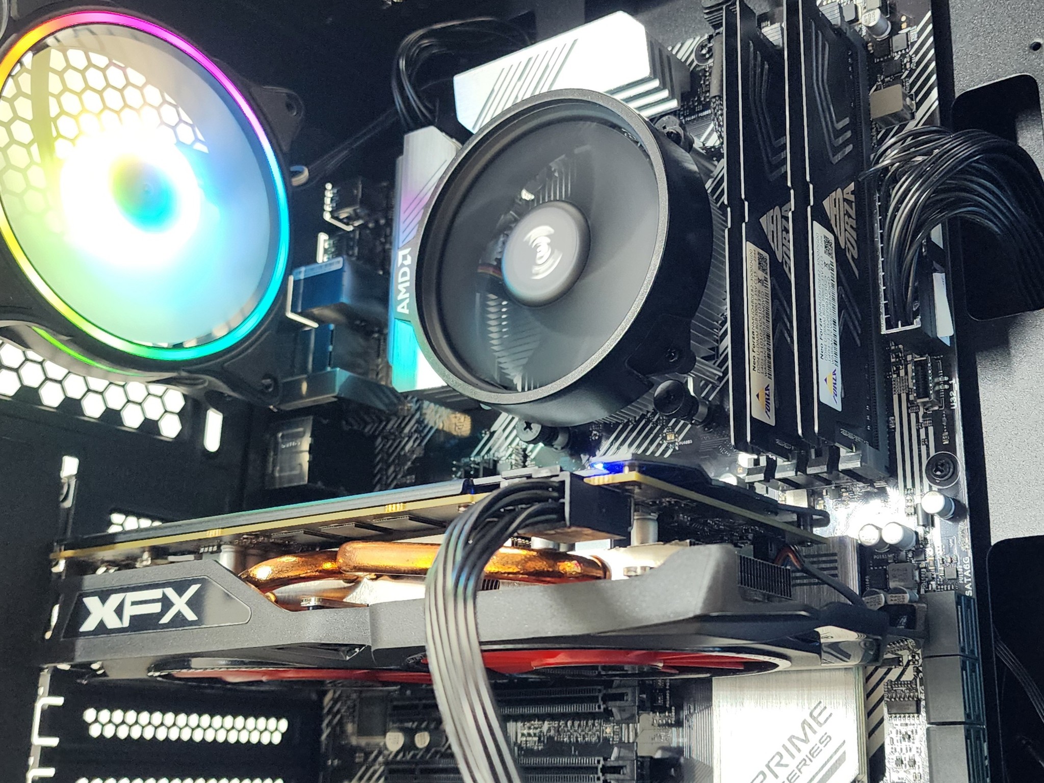 Gaming PC Ryzen 5 5600X 16GB RAM 256GB SSD RX 580 8GB Windows 11 Computer