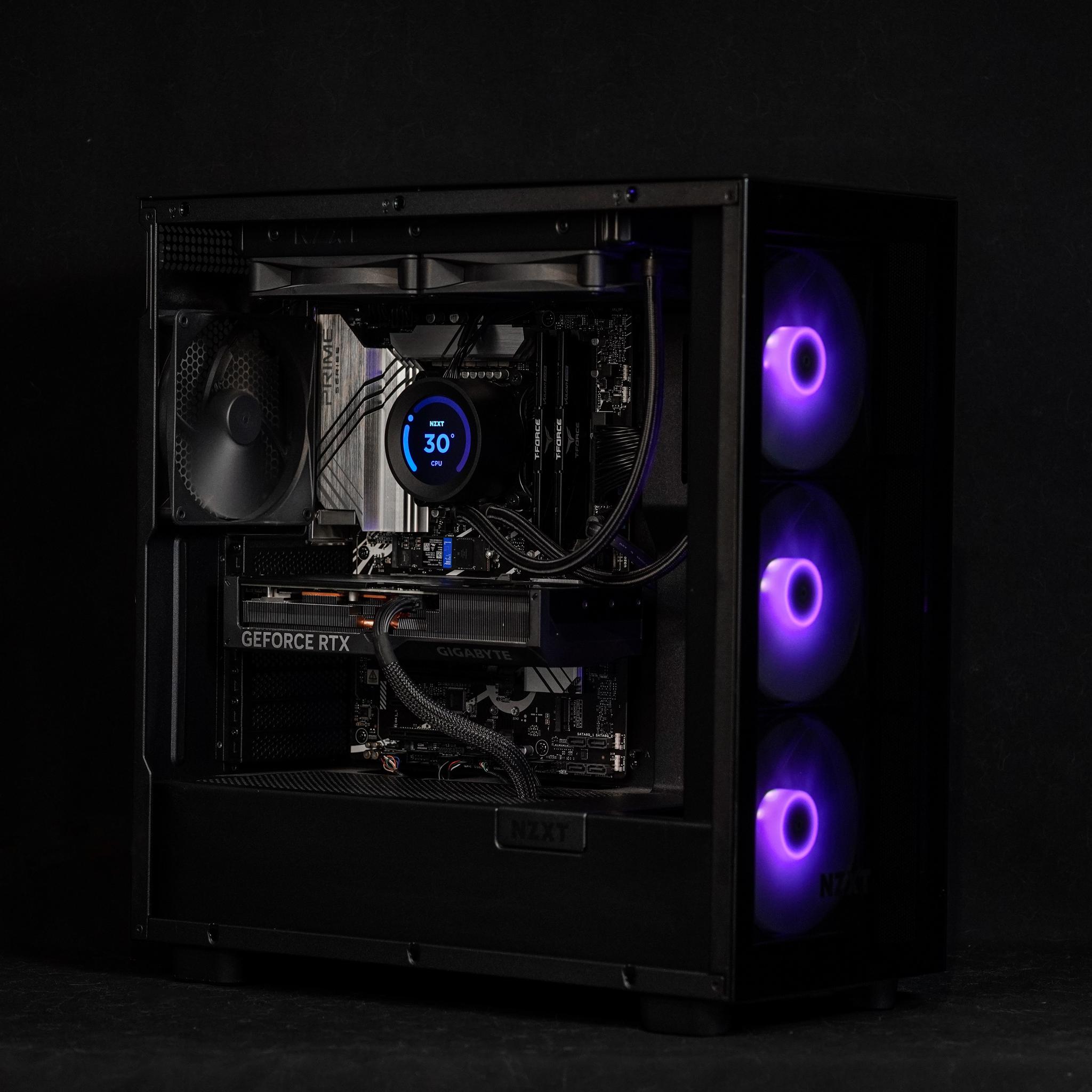 Stealth | RTX 4070 Ti Super + i7 13700KF | 32GB DDR5 | 1TB NVMe | NZXT H7 Elite Custom Gaming PC