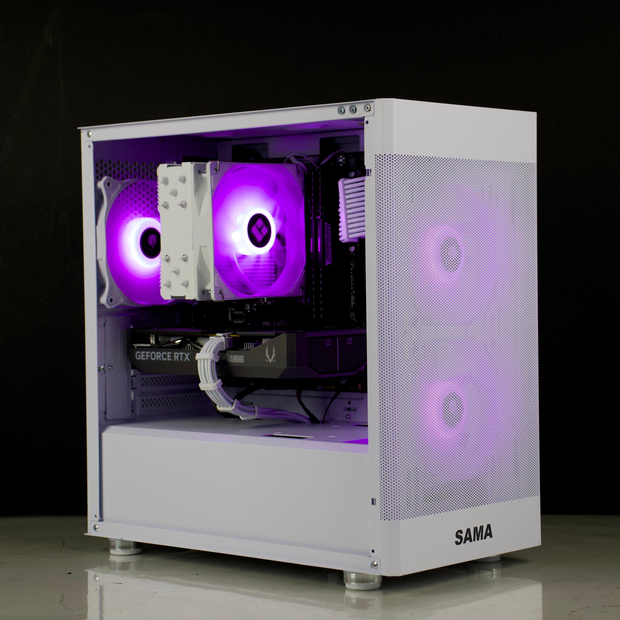 🧊RGB Gaming PC – RTX 5060, Ryzen 5500, 32GB RAM, 1TB SSD - RGB, WiFi🧊⚪