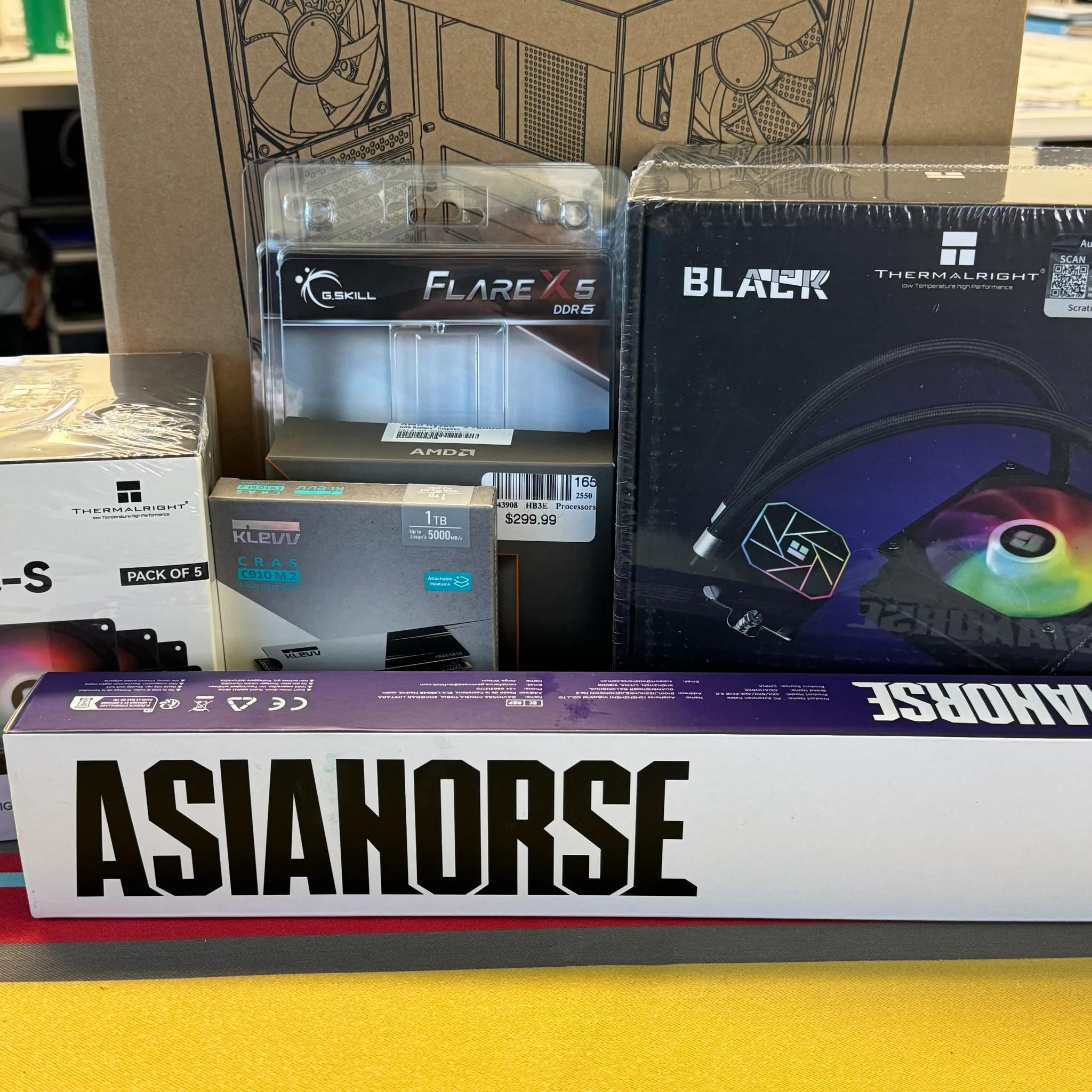 AM5 'ALL NEW PARTS' PC with AMD RYZEN 5 7600X & ARC B580 12GB