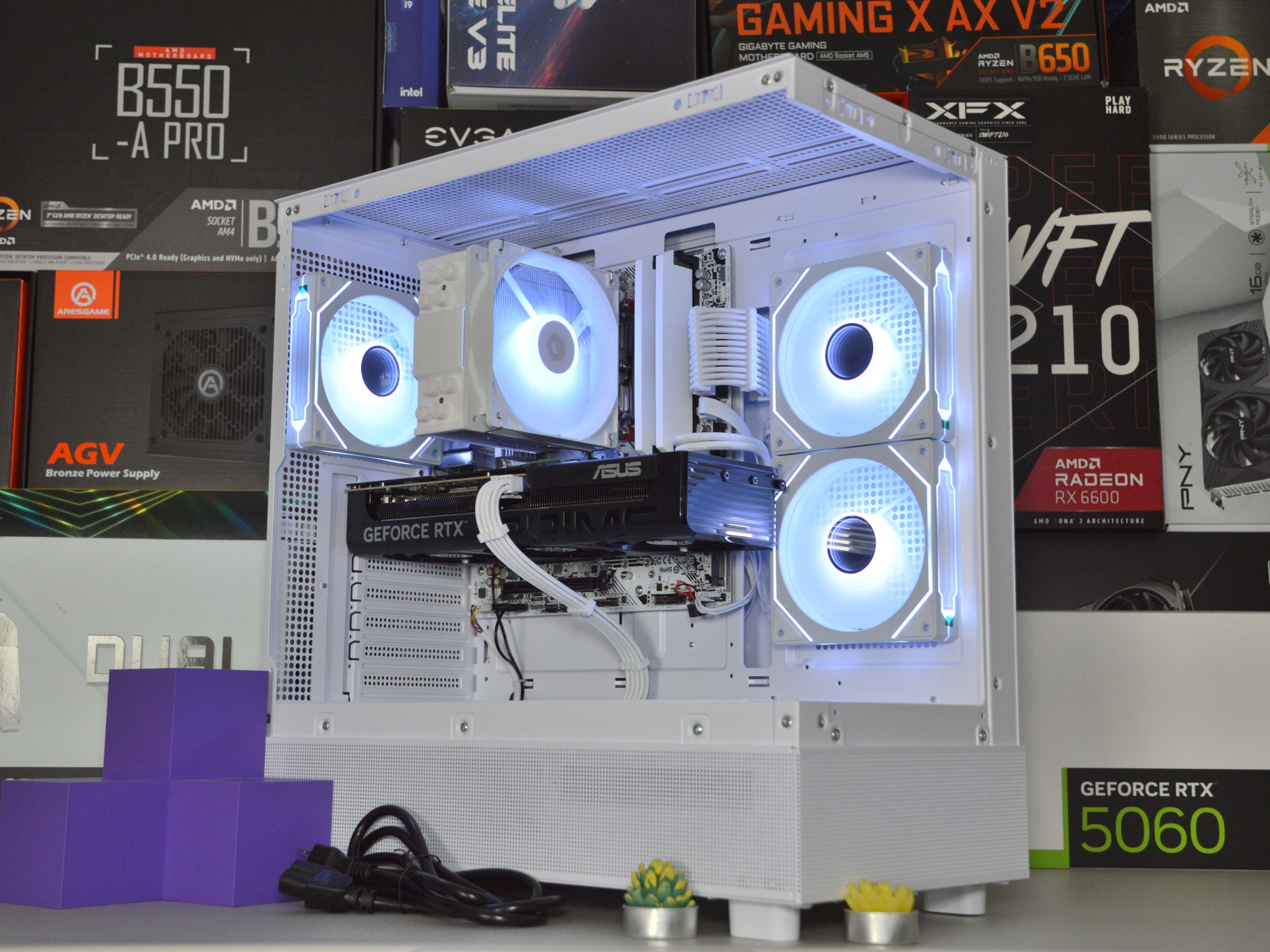 ⚪⚪ | RTX 5060Ti 8GB| RYZEN 5 8400F | 16 GB DDR5 RAM | 1TB NVME SSD | WhiteOut |