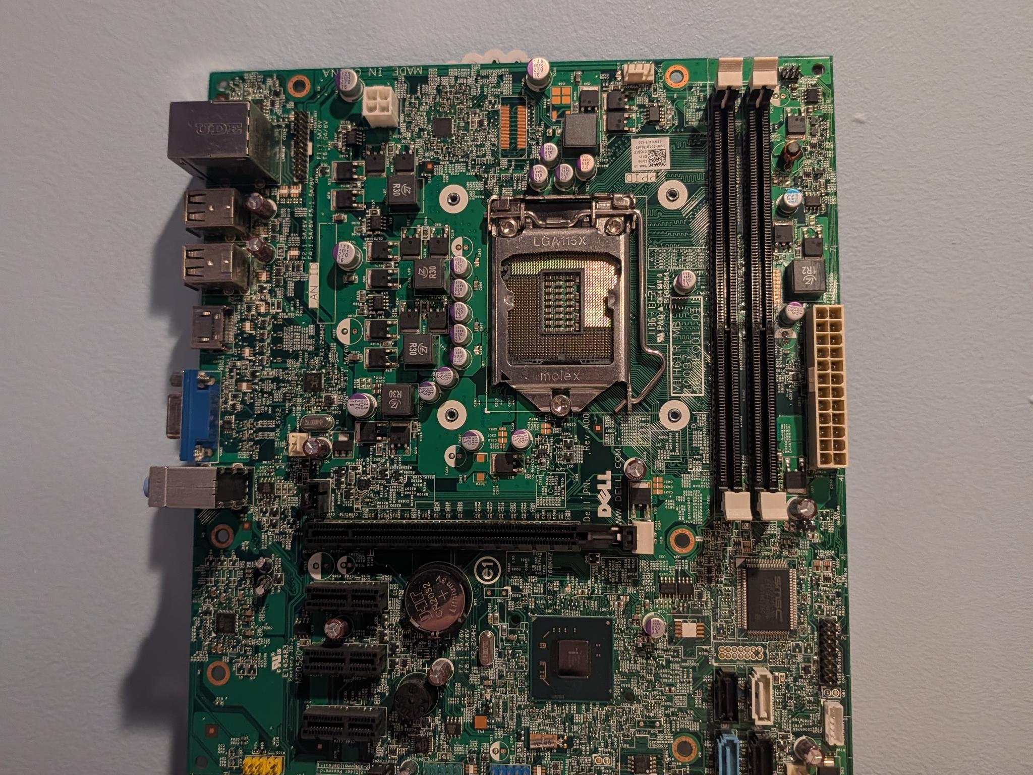LGA 1155 standard micro ATX and standard power supply Dell optiplex 390 motherboard