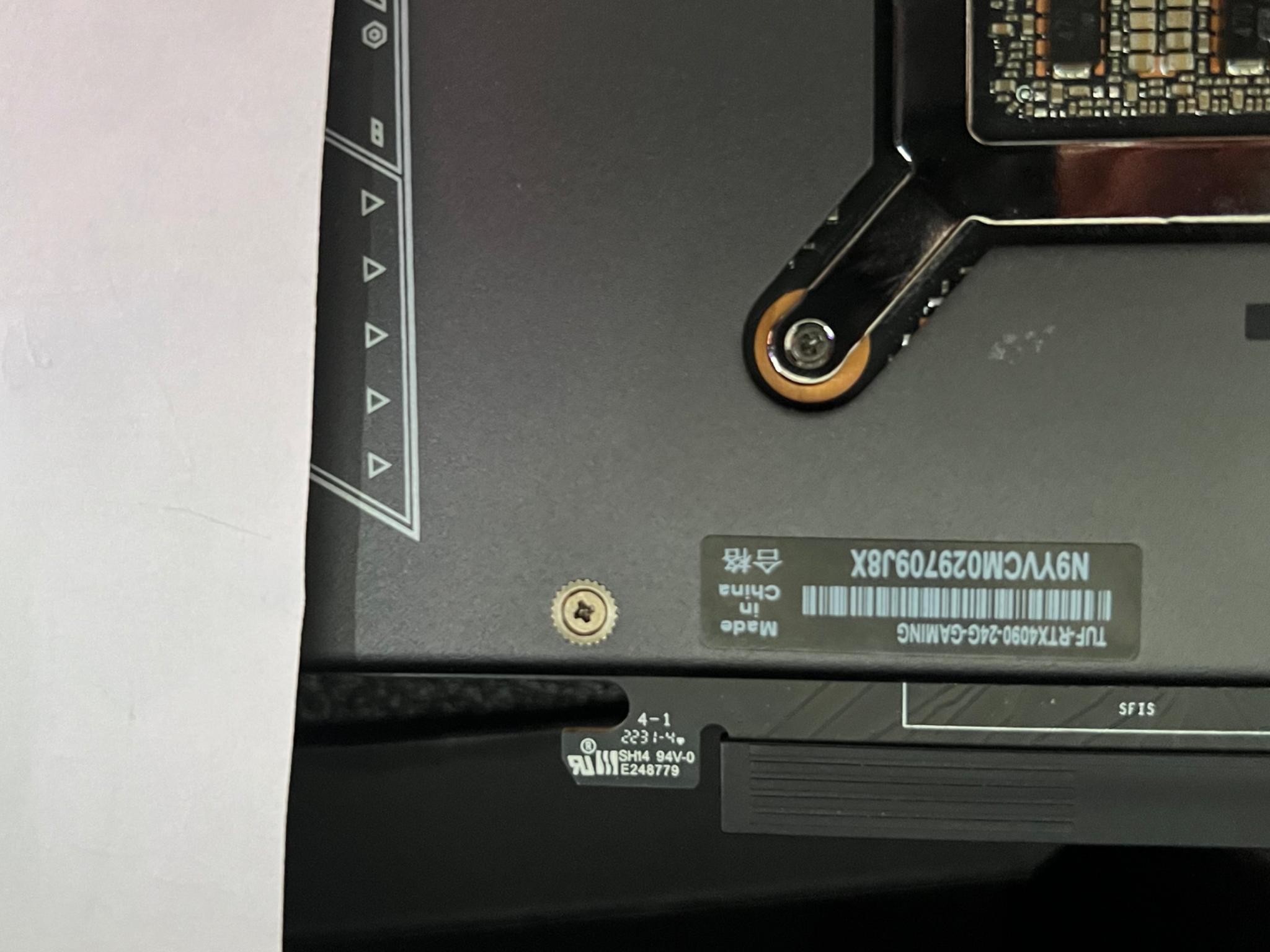 Mint Condition ASUS TUF RTX 4090
