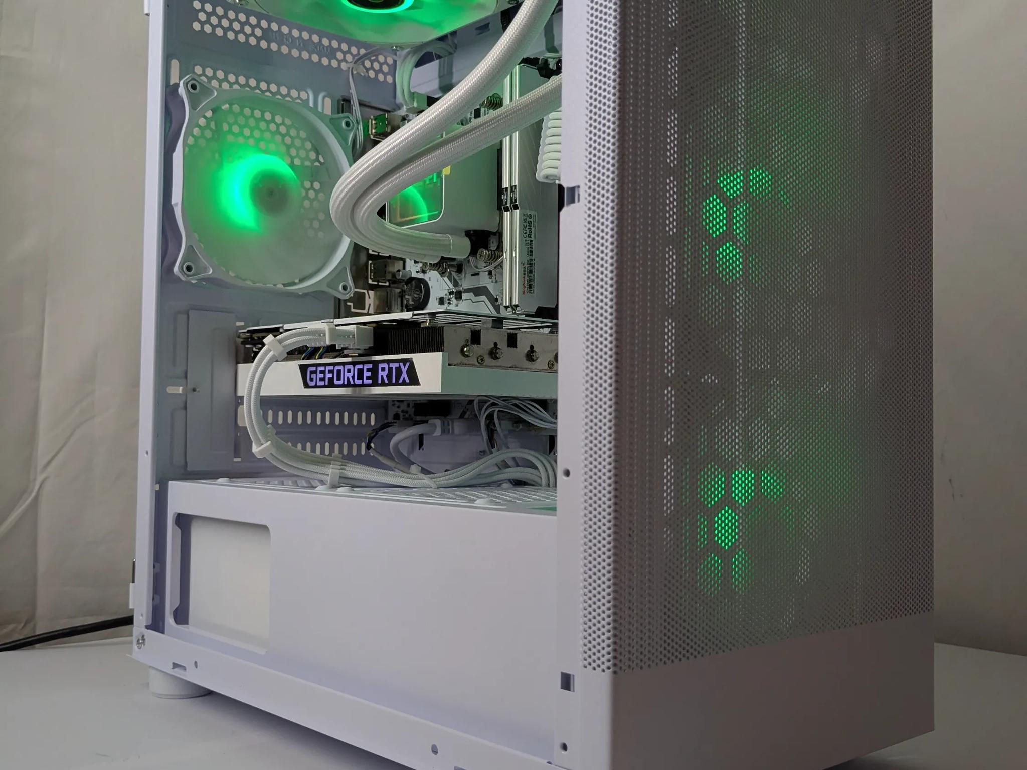 🔥 Whiteout Gaming Beast – RTX 3060Ti | 16GB DDR4 | 240mm AIO 🔥