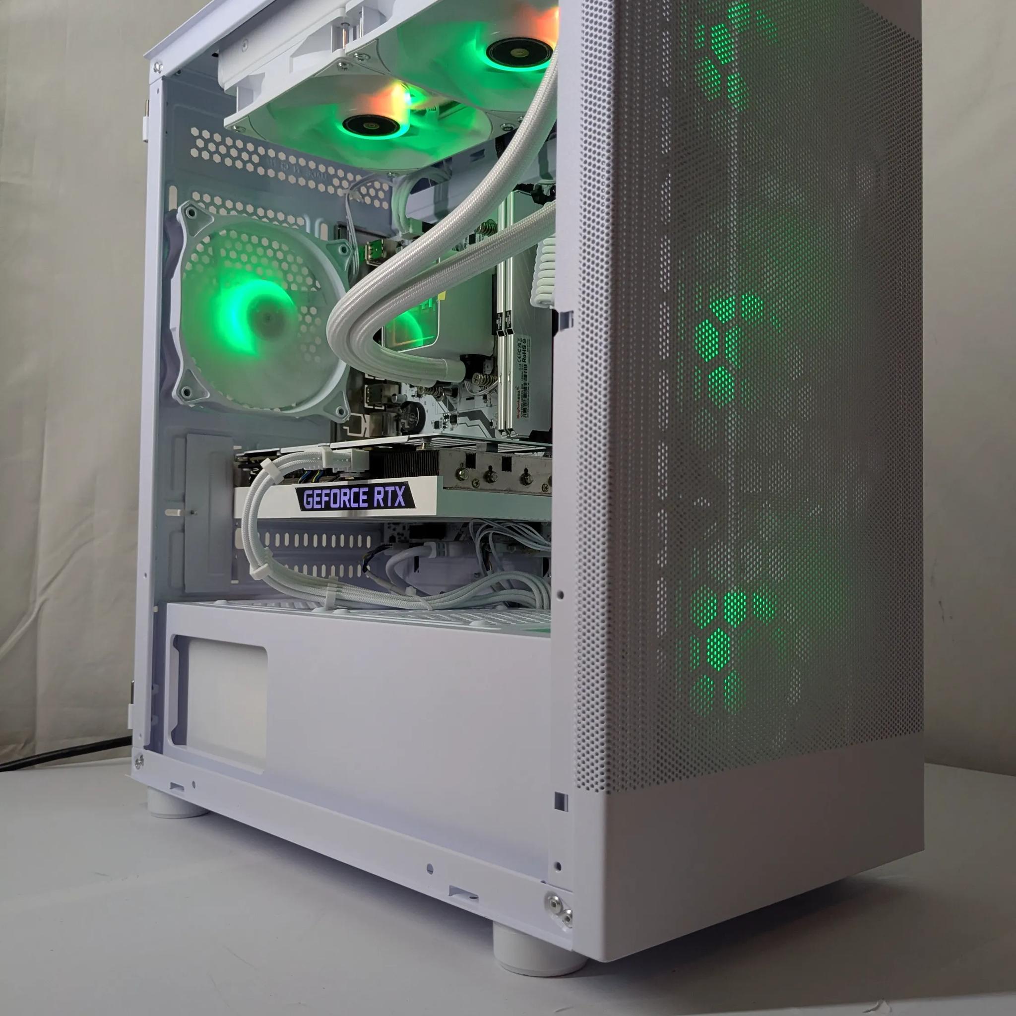 🔥 Whiteout Gaming Beast – RTX 3060Ti | 16GB DDR4 | 240mm AIO 🔥