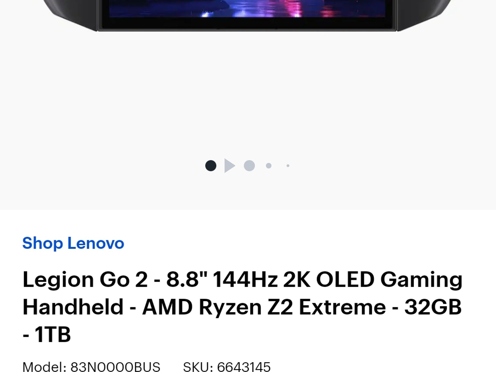 Lenovo Legion Go 2 BNIB w/ Costco Warranty