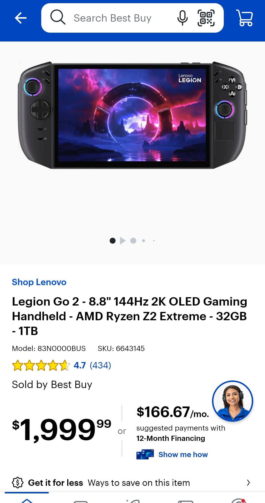 Lenovo Legion Go 2 BNIB w/ Costco Warranty