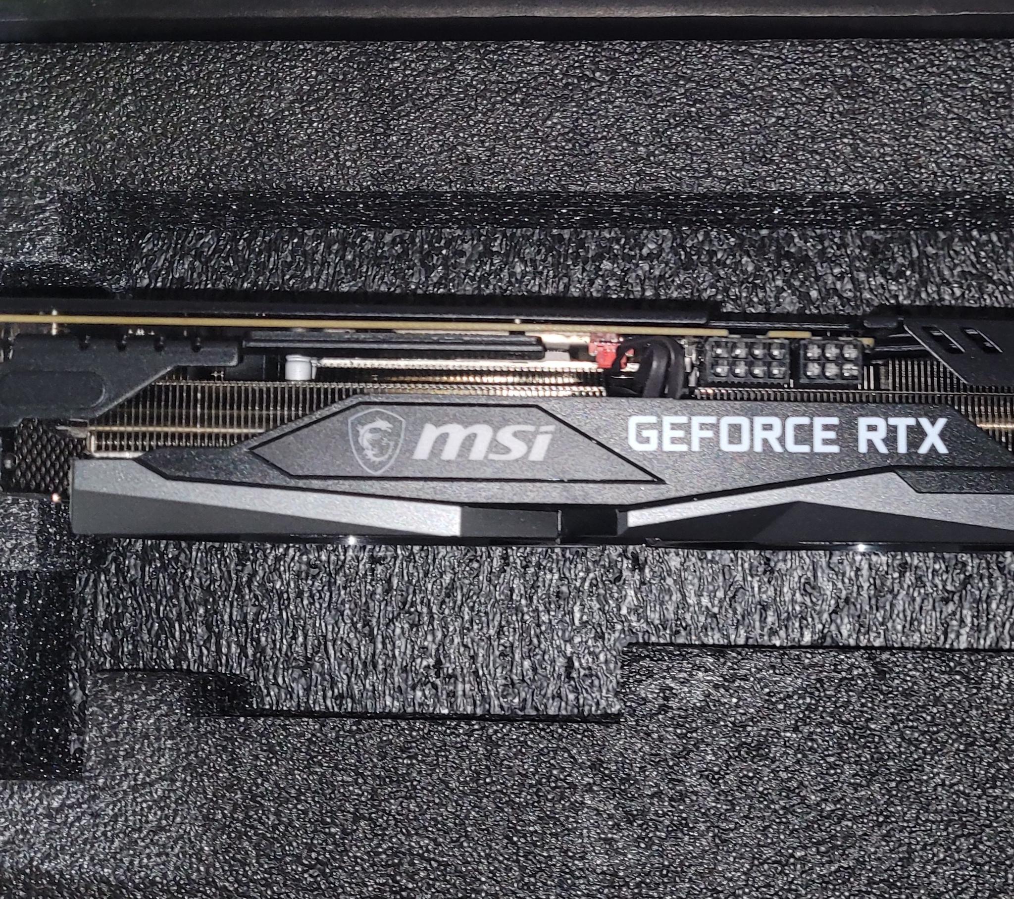 3060ti  ( NVIDIA MSI 3060 Ti Gaming X LHR Dual-Fan 8GB )