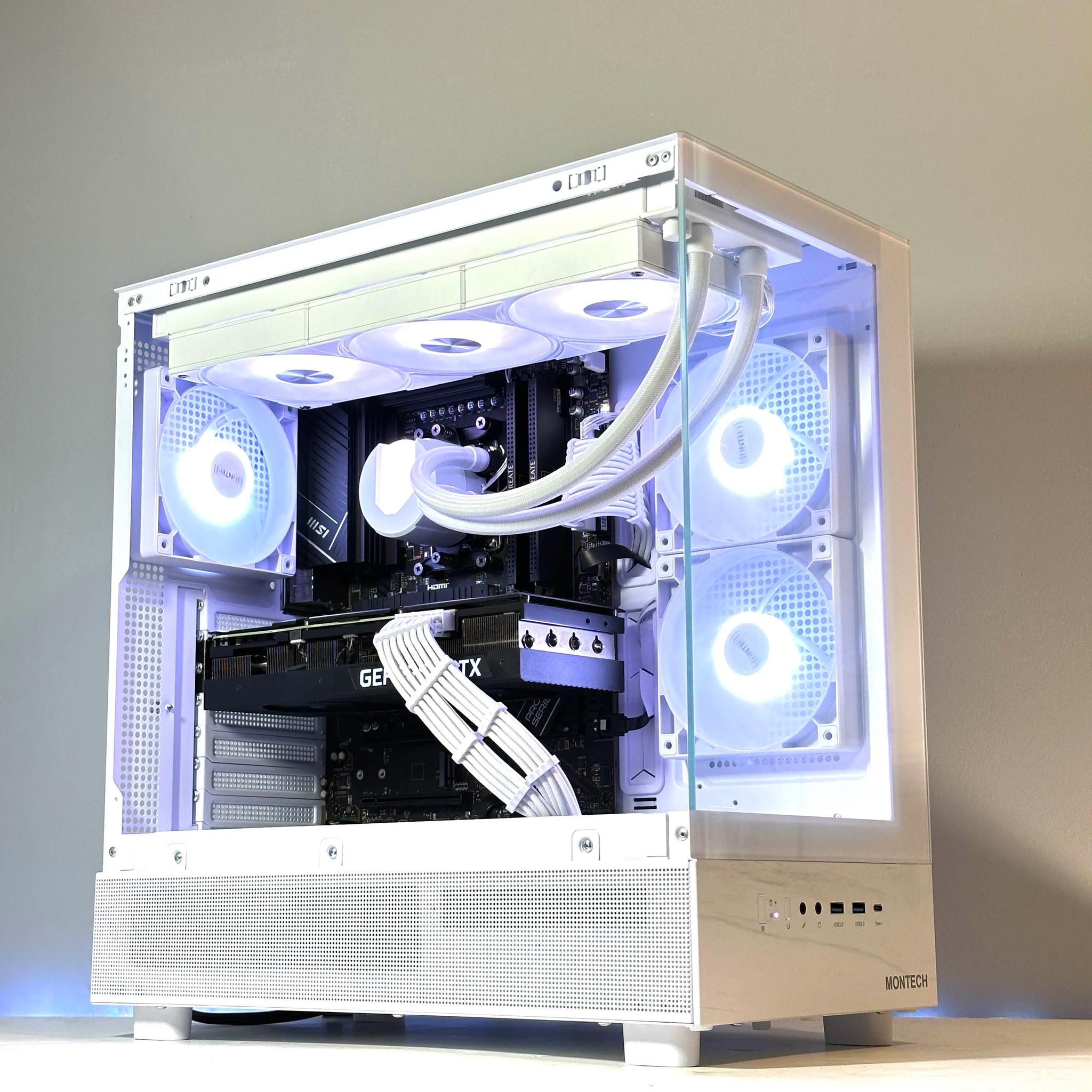 White Gaming PC | Ryzen 5 7600X | RTX 3080 10GB | 32GB RAM | 1TB SSD | WIFI |