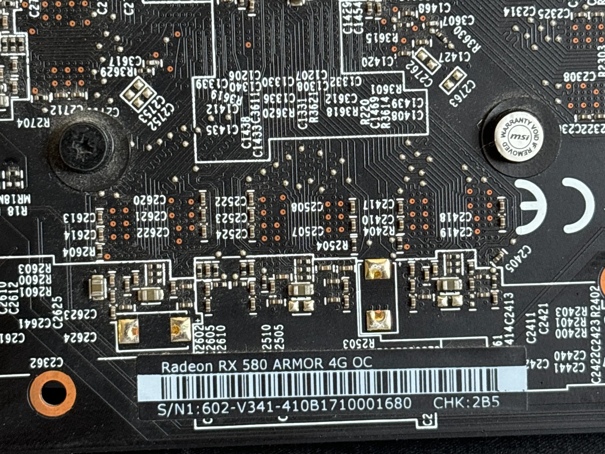 MSI Radeon RX 580 4GB OC