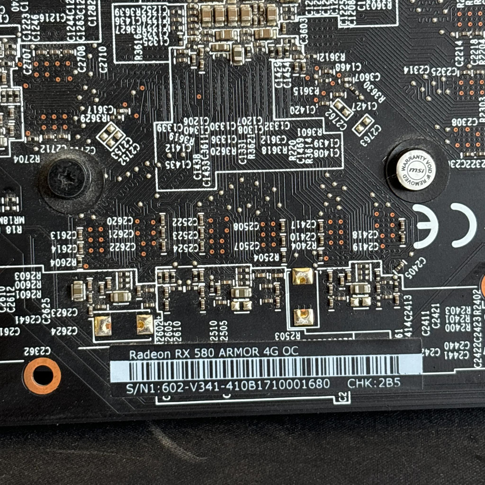 MSI Radeon RX 580 4GB OC