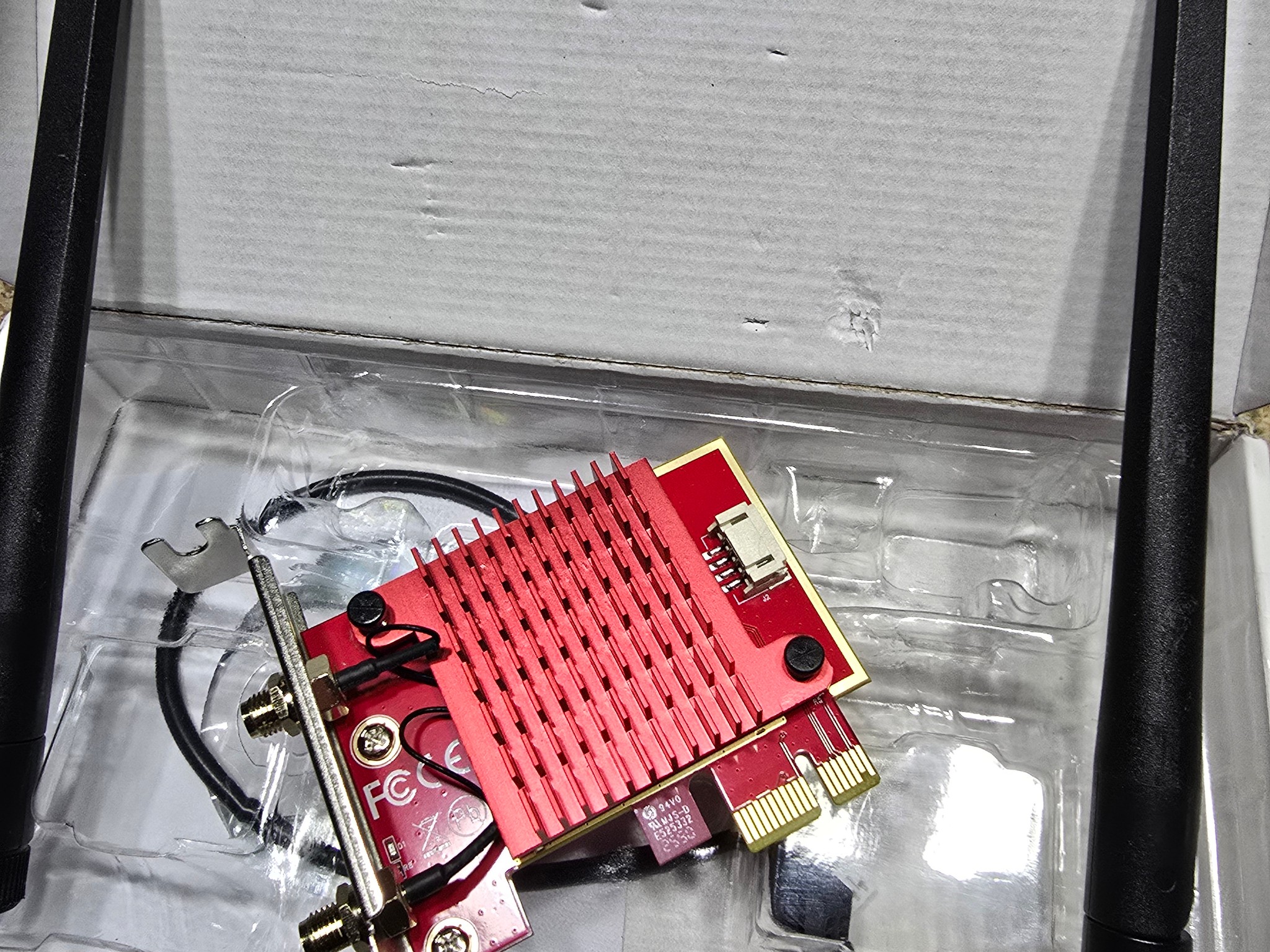WiFi 6E PCIe Card | Intel AX210 Chip | 5400Mbps Tri-Band 2.4GHz/5GHz/6GHz | Bluetooth 5.3
