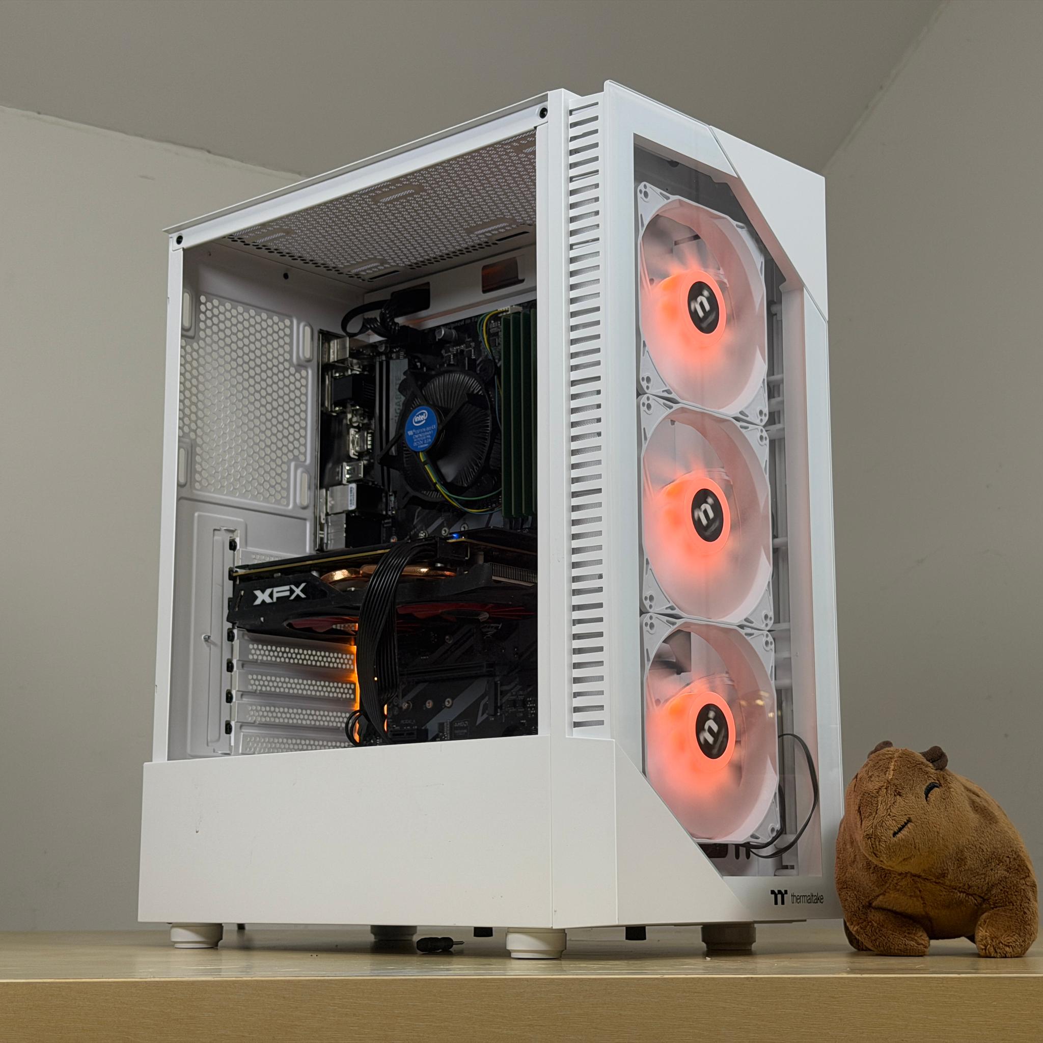 🎮Budget Gaming PC♠️ – Intel i5 8500, RX 570, 16GB Ram, 1.240TB Storage - WiFi + BlueTooth