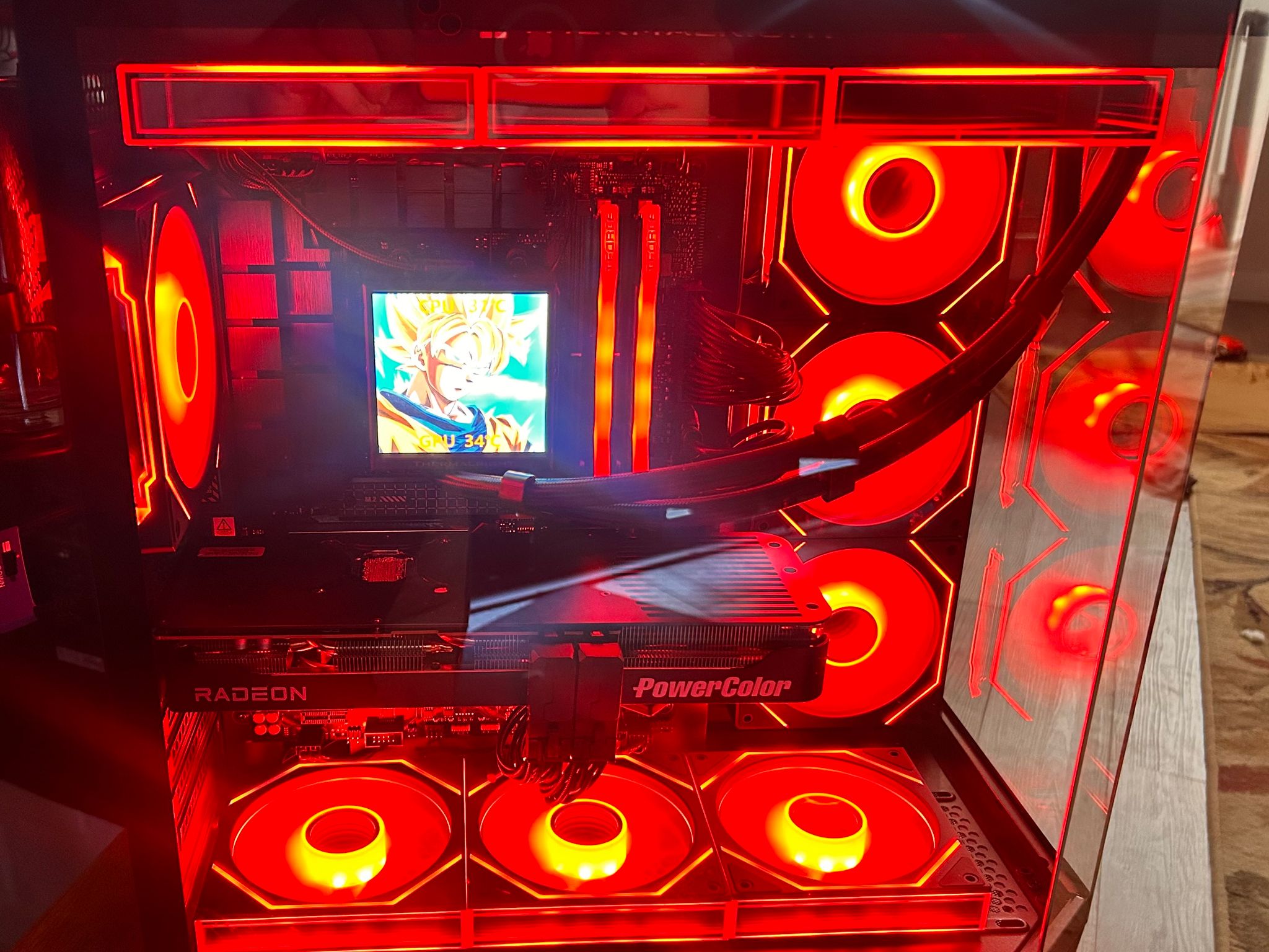 Custom RGB Gaming PC - Ryzen 7 9800x3d, Power Color Reaper Radeon RX 9070 XT, 16GB DDR5 RAM...