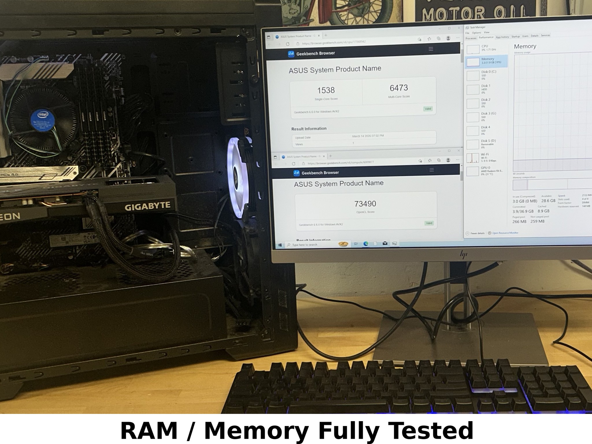 16GB DDR4 (2x8GB)-157 CL18 3600MHz Corsair Vengeance LPX RAM Memory