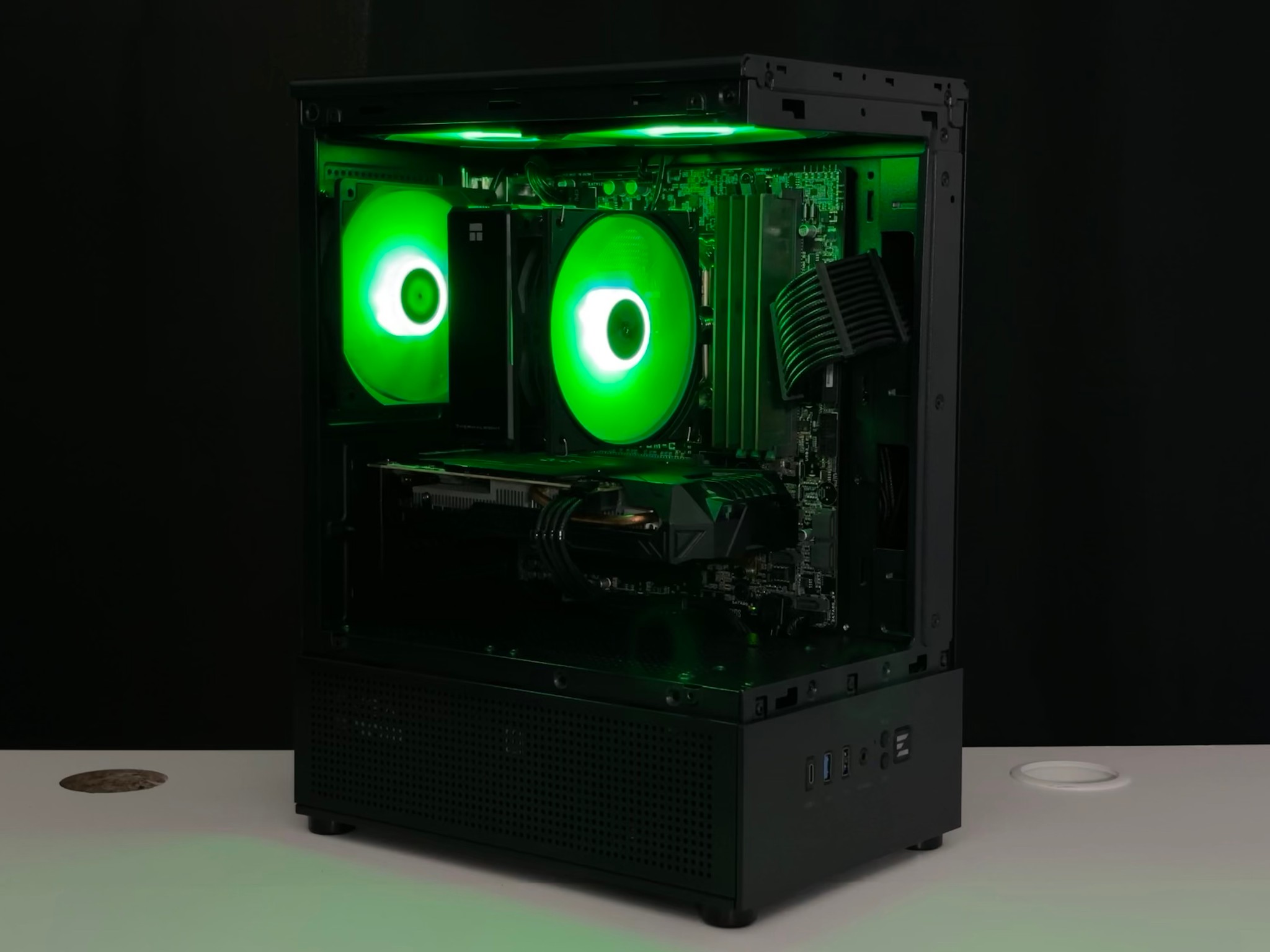❤️🔥❤️ Black Gaming PC - GTX 1060 / I7 6700 / 16GB RAM / 1TB HHD / WIFI + BT 🖤🔥🖤
