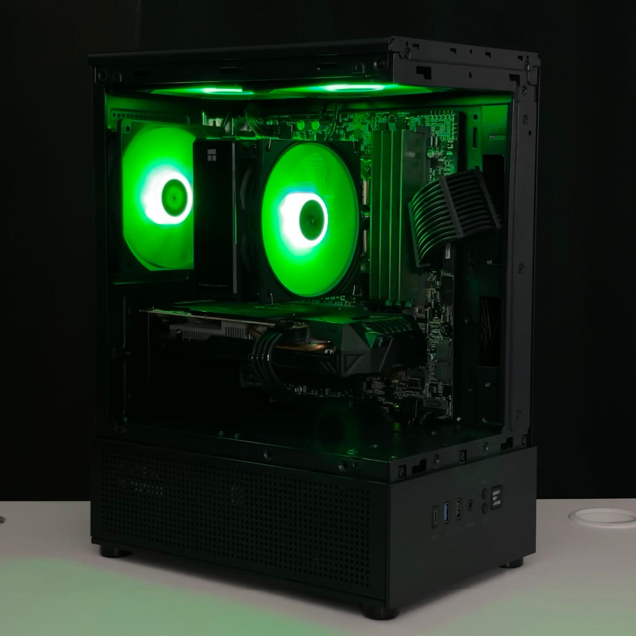 ❤️🔥❤️ Black Gaming PC - GTX 1060 / I7 6700 / 16GB RAM / 1TB HHD / WIFI + BT 🖤🔥🖤