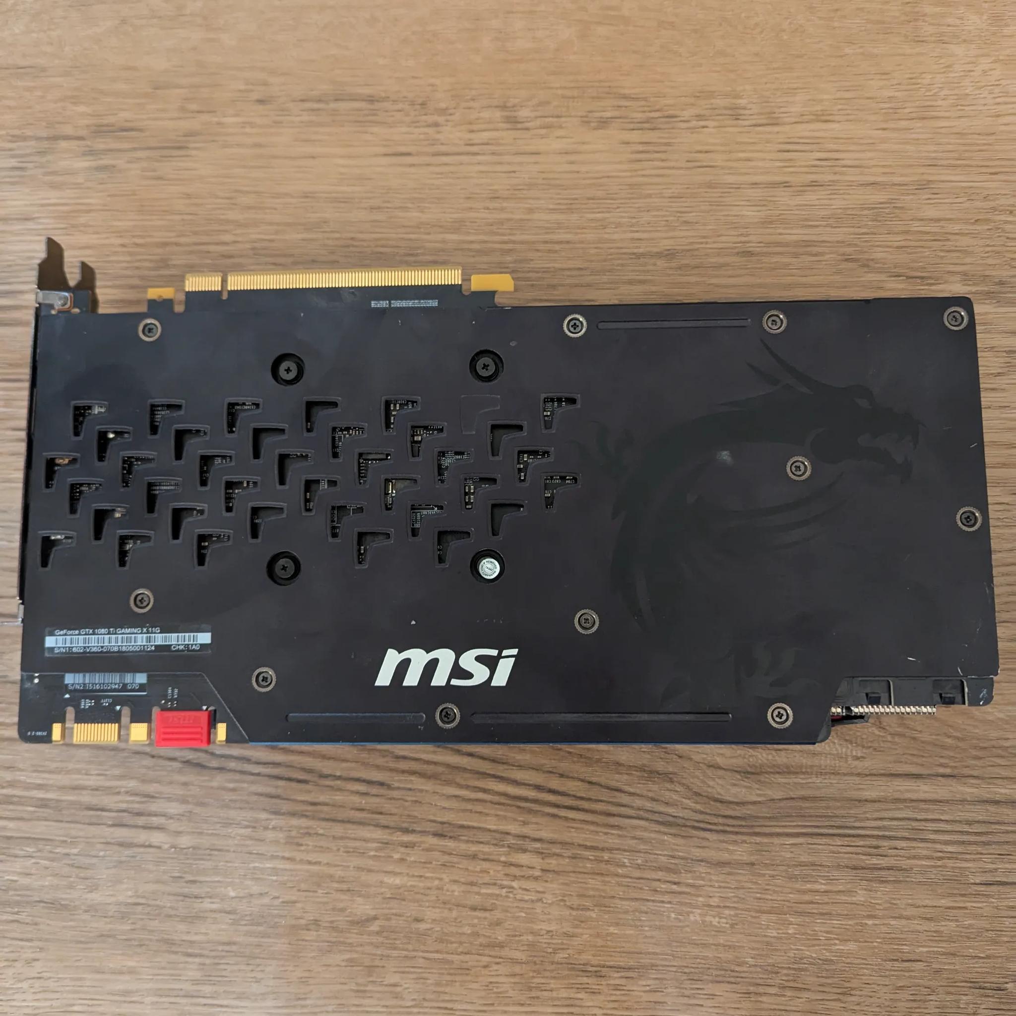 MSI 1080ti 11GB Gaming X Graphics Card GPU