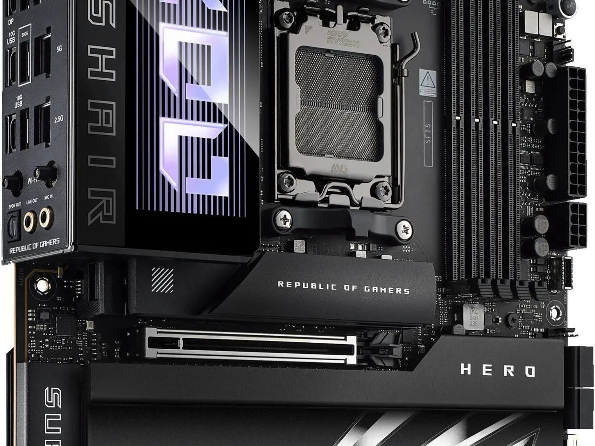 ASUS ROG CROSSHAIR X870E HERO WIFI7 AMD AM5 ATX DDR5 Desktop Motherboard