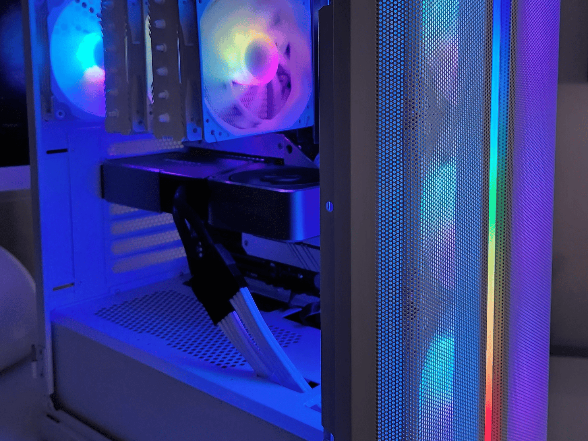 High End White Gaming PC - Featuring Intel i7 10700 and RTX 3070 Ti Founders