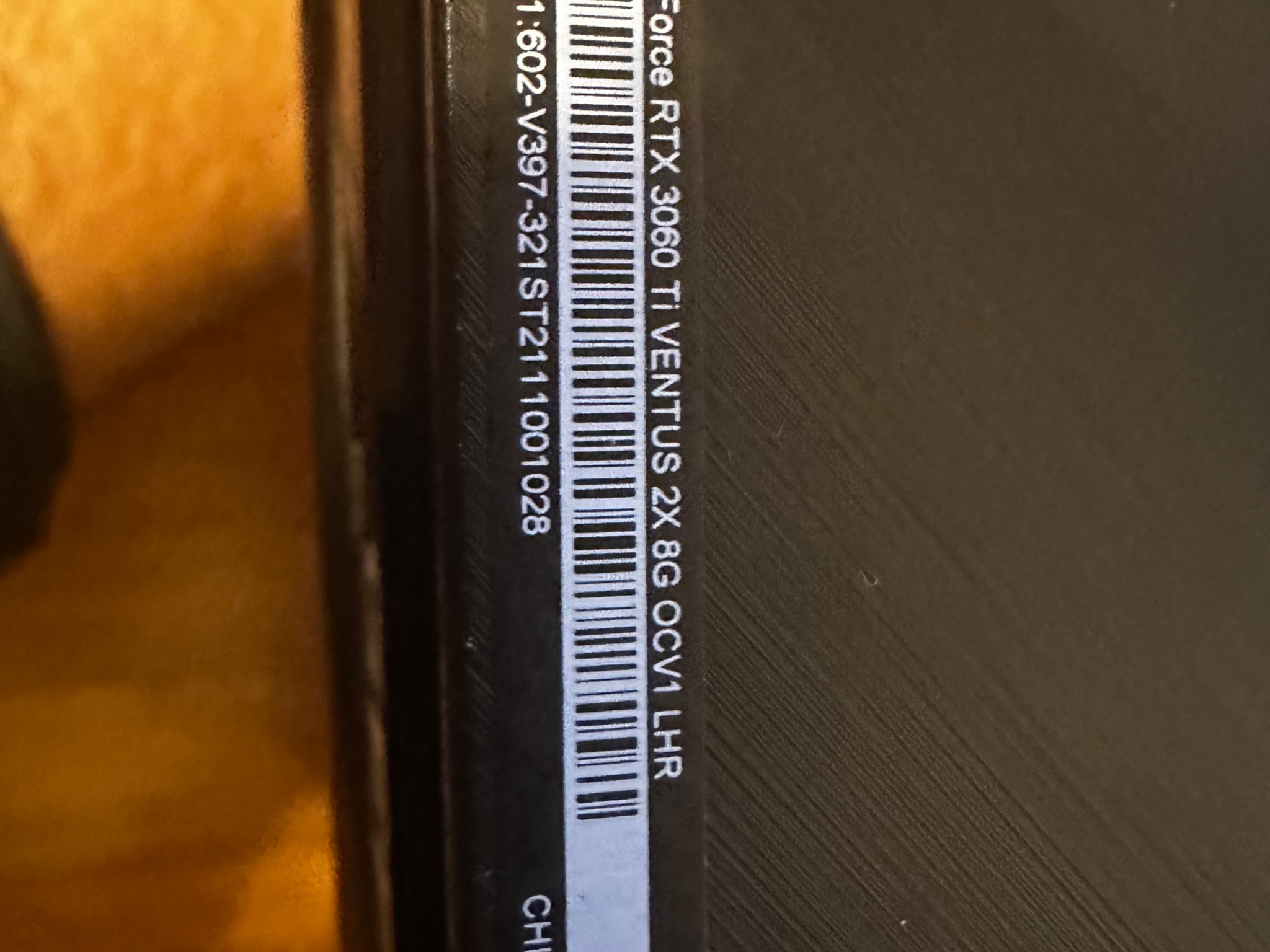 MSI GeForce RTX 3060Ti Ventux 2X OCV1 LHR