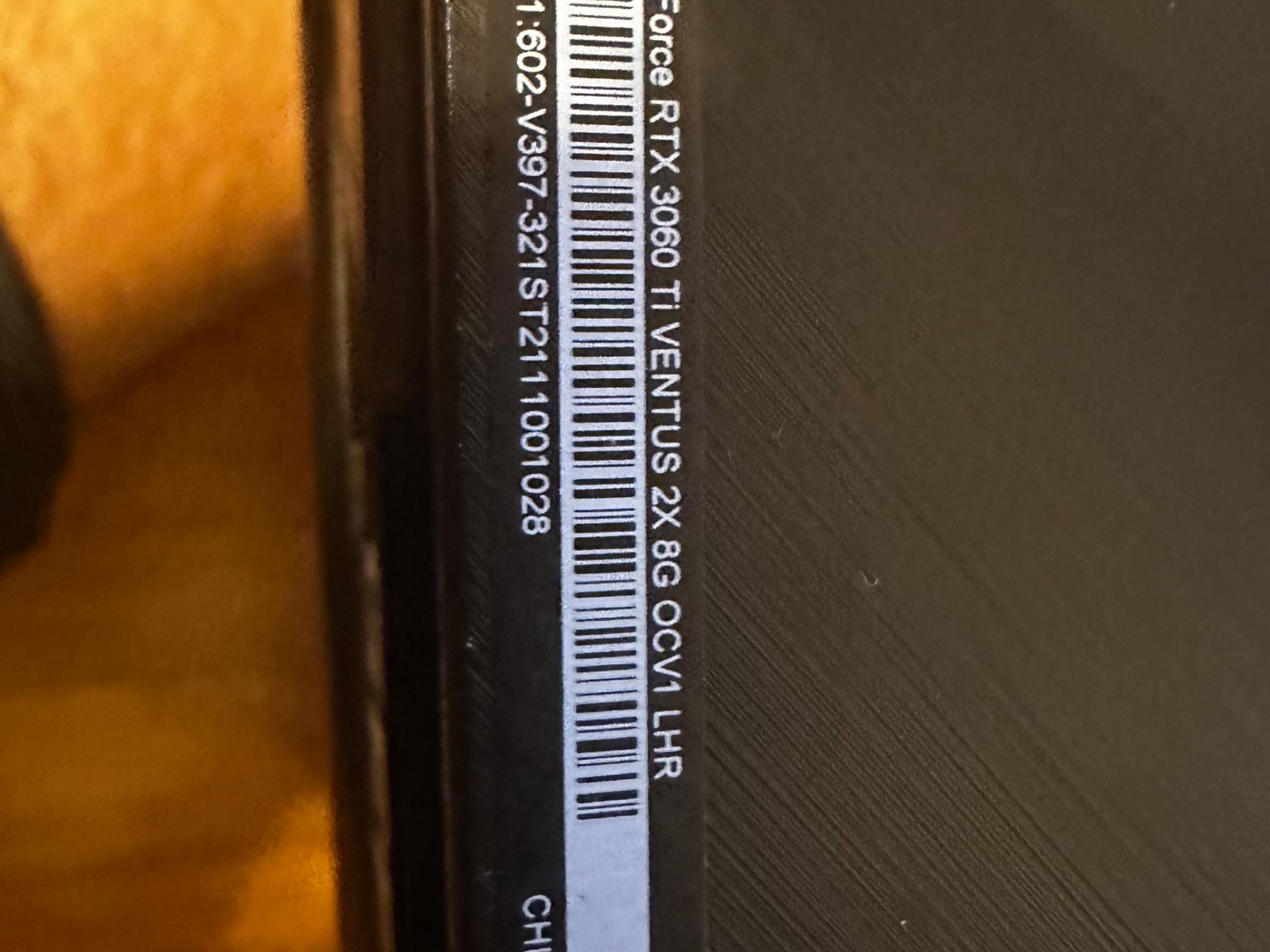 MSI GeForce RTX 3060Ti Ventux 2X OCV1 LHR