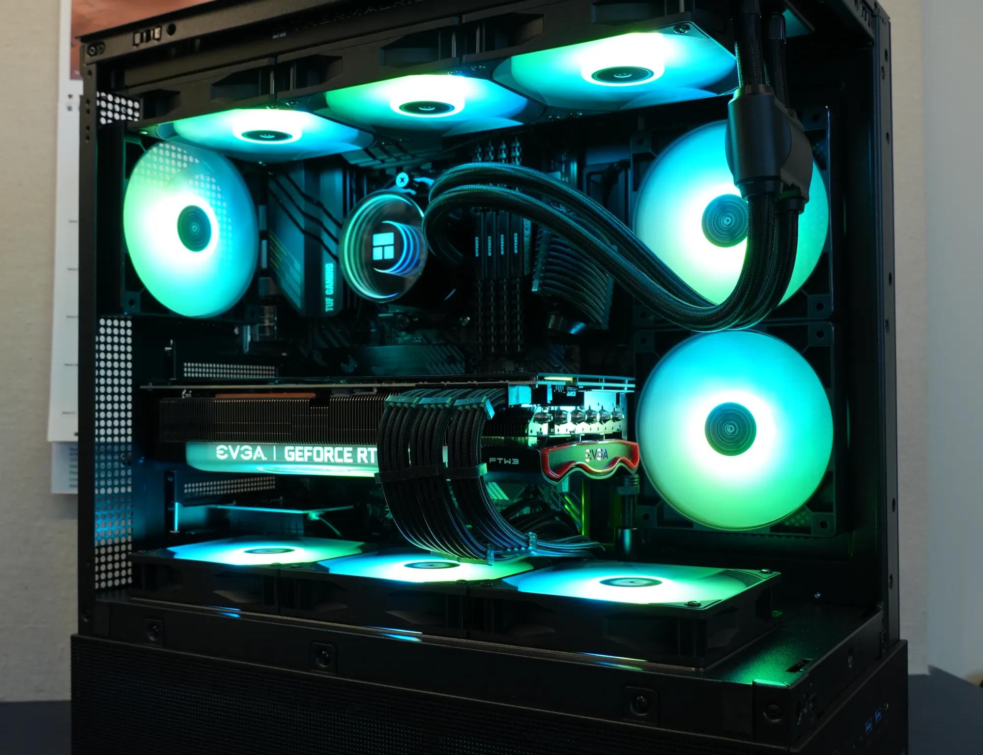 RTX 3080 | RYZEN 7 5800X | 32GB DDR4 | 1TB SSD | WiFi & BT | Windows 11 Pro - Water Cooled Gaming PC